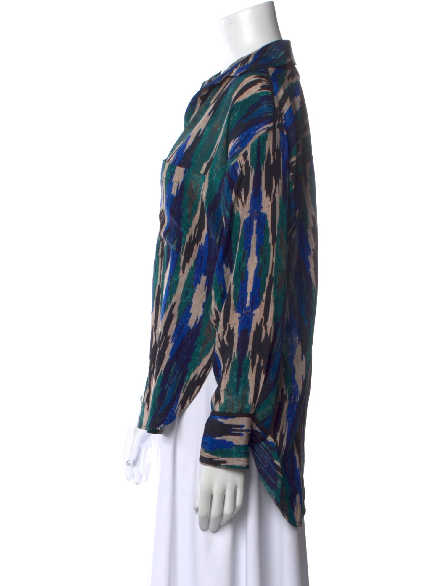 Mariacher Silk Printed Blouse