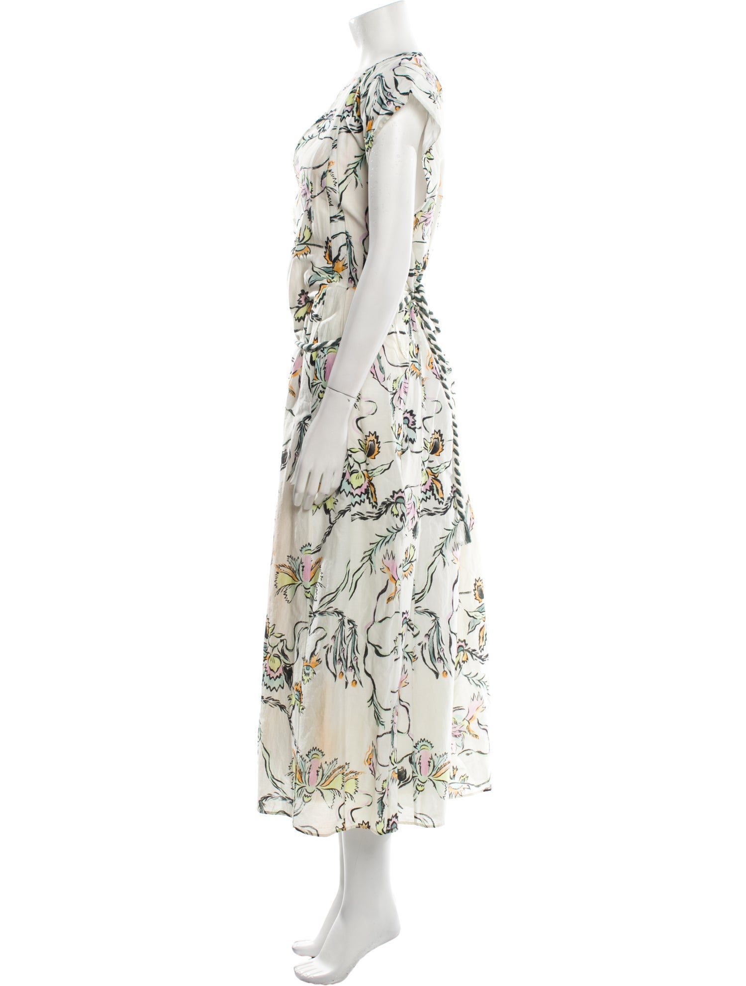 Mariacher Floral Print Long Dress