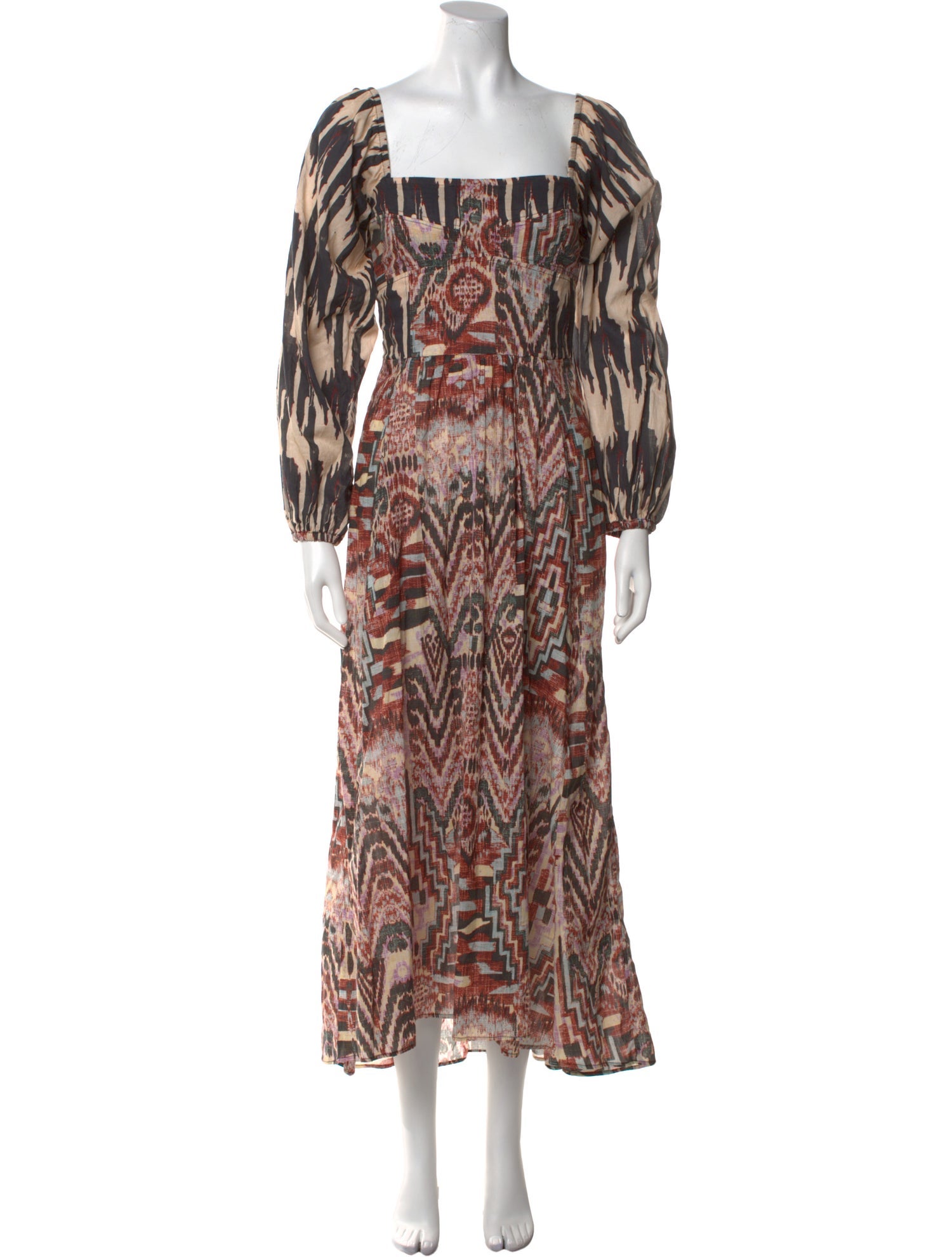 Mariacher Printed Long Dress