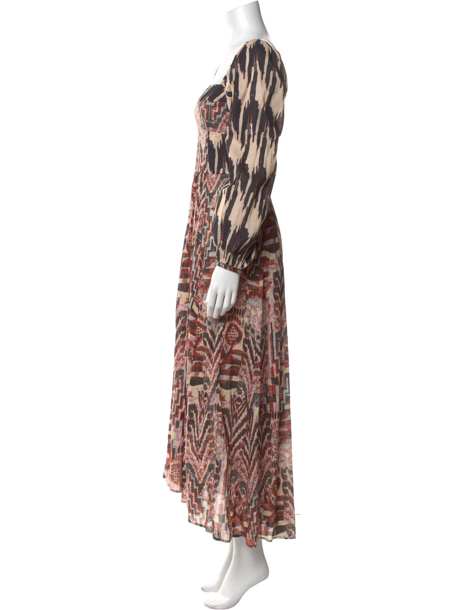 Mariacher Printed Long Dress