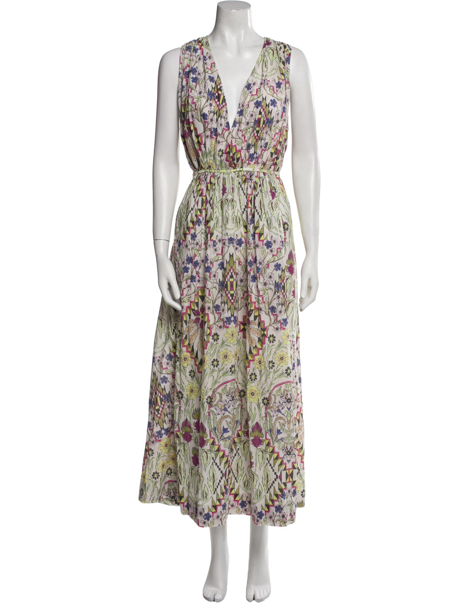 Mariacher Printed Long Dress
