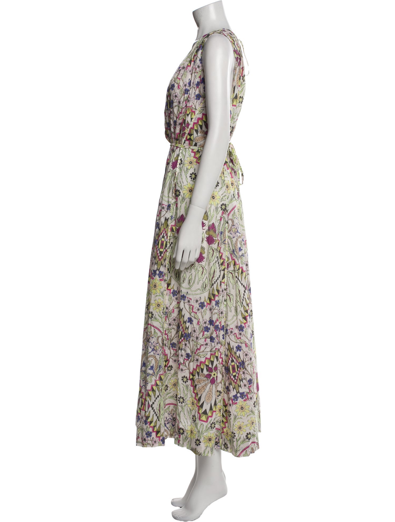 Mariacher Printed Long Dress