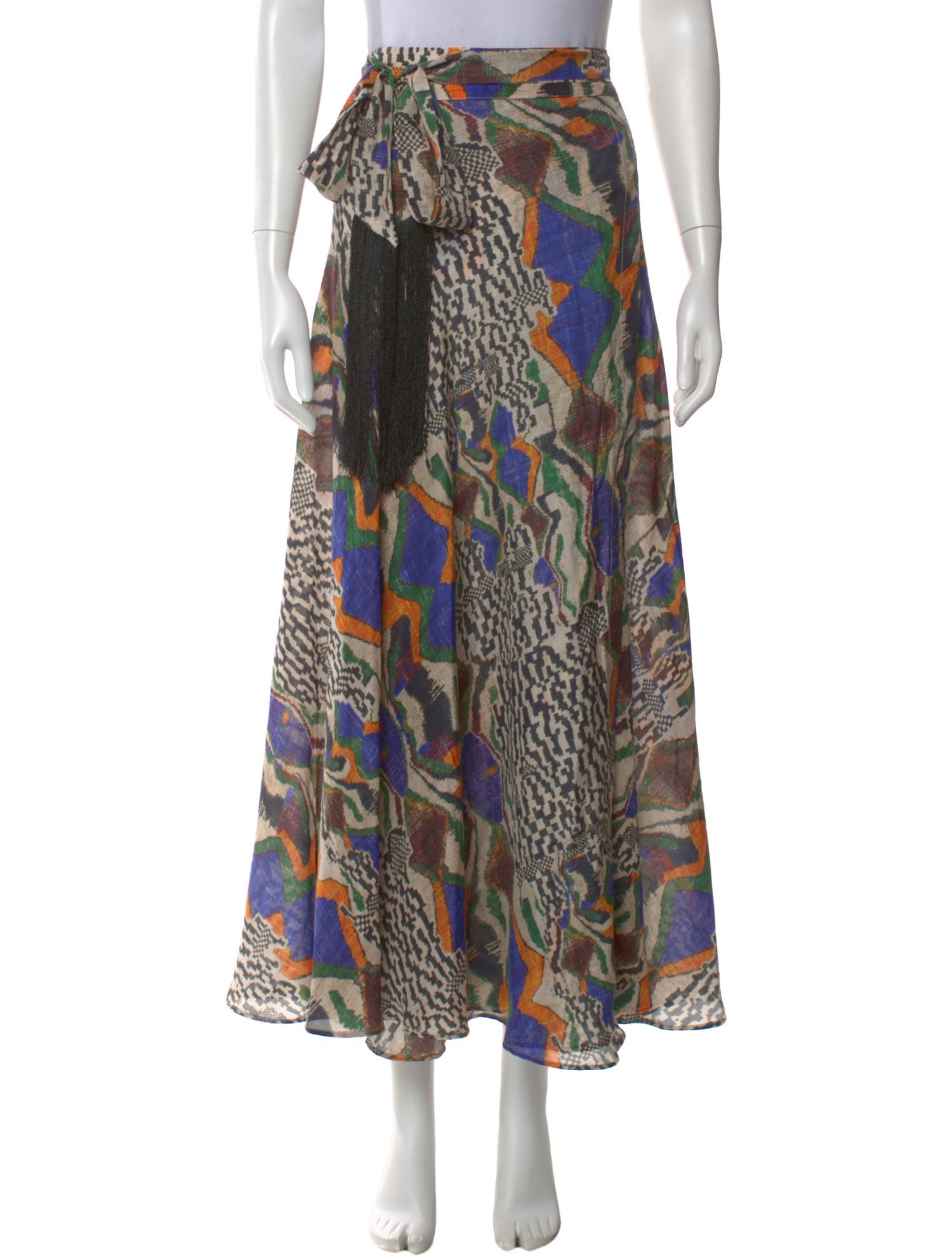 Mariacher Silk Long Skirt