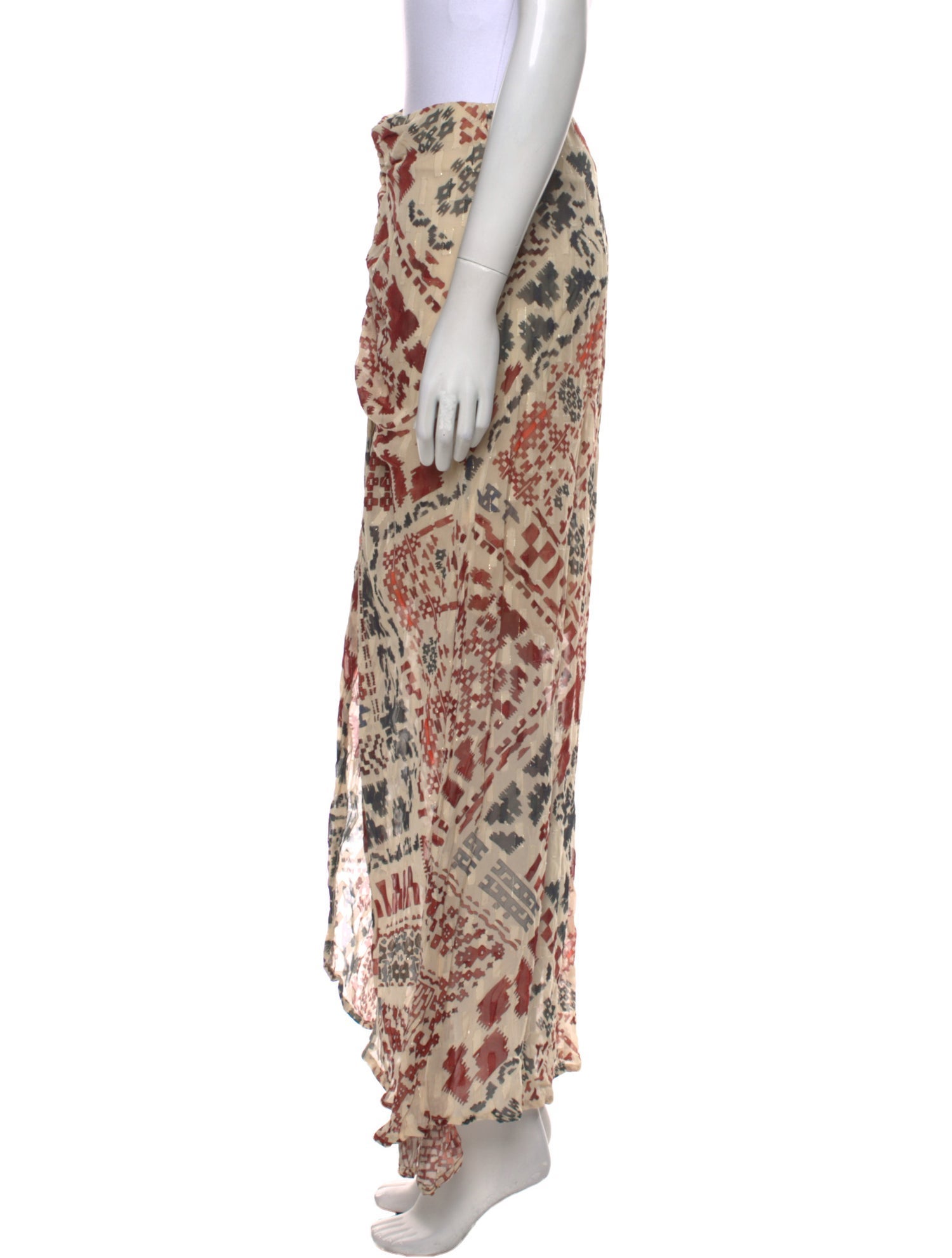 Mariacher Printed Long Skirt