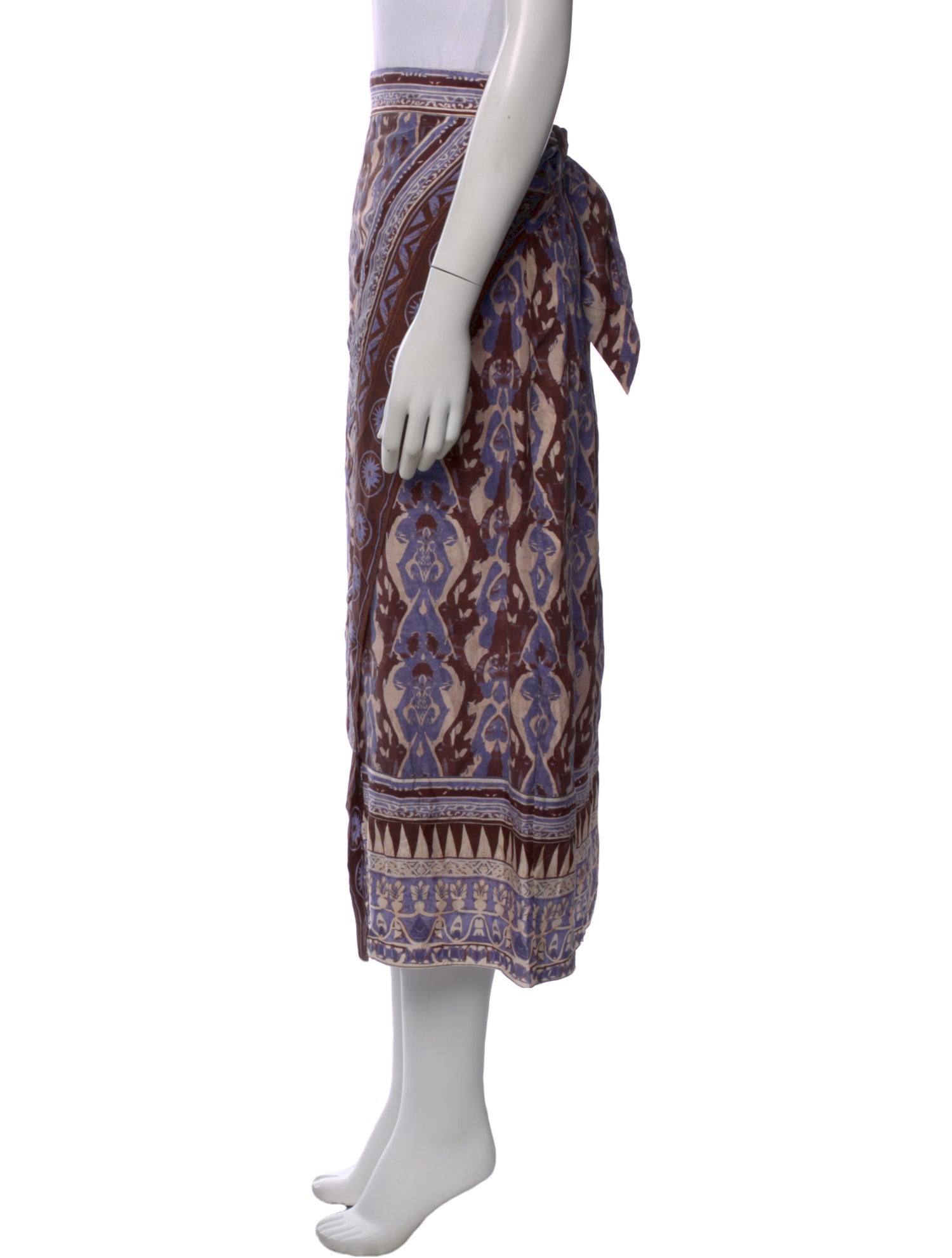 Mariacher Silk Midi Length Skirt