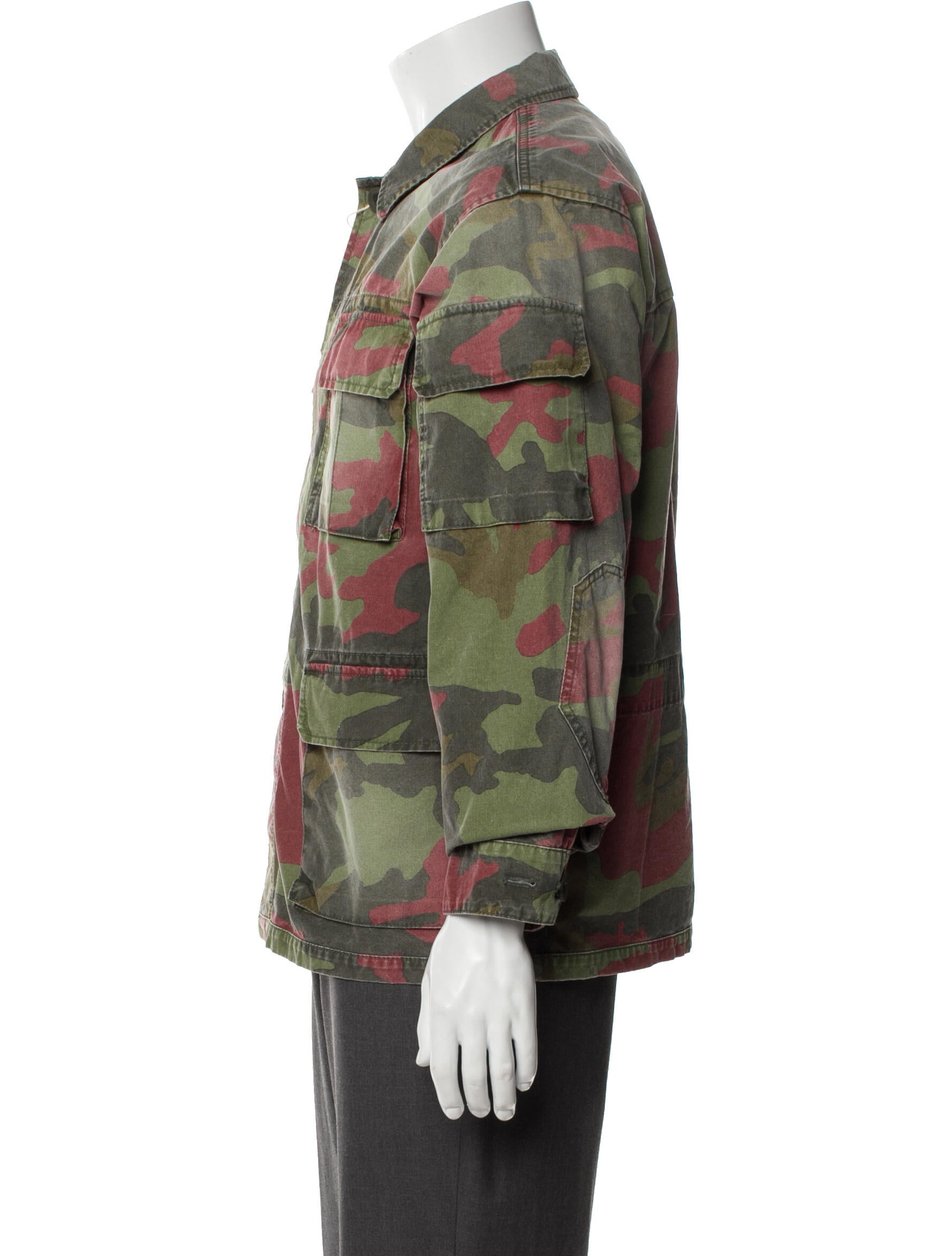 Manuel Ritz Plaid Print Utility Jacket w/ Tags