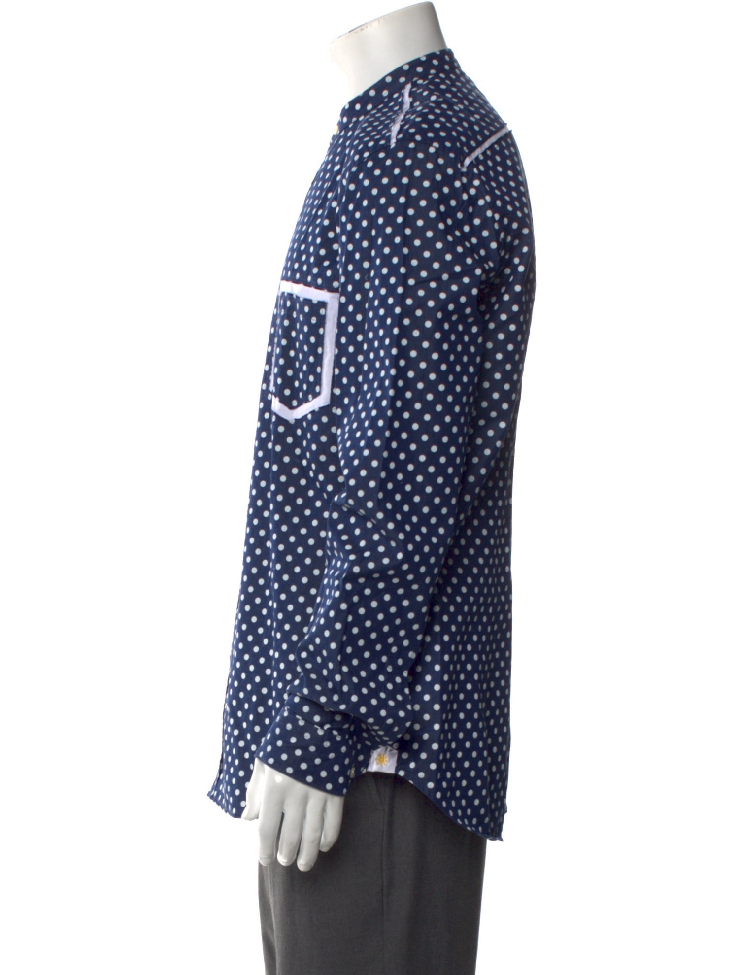 Manuel Ritz Polka Dot Print Long Sleeve Shirt