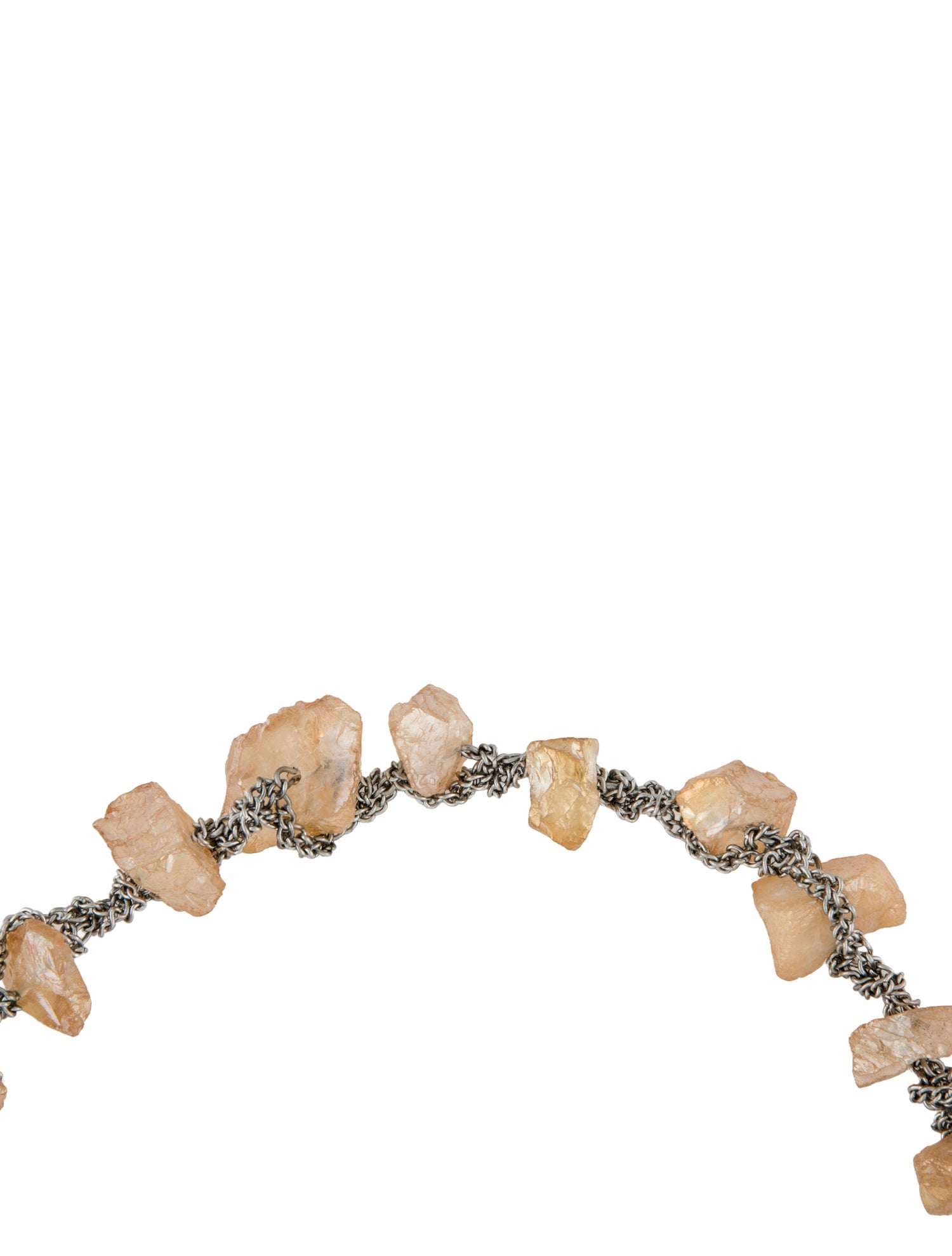 Marland Backus Stone Chain Choker Necklace