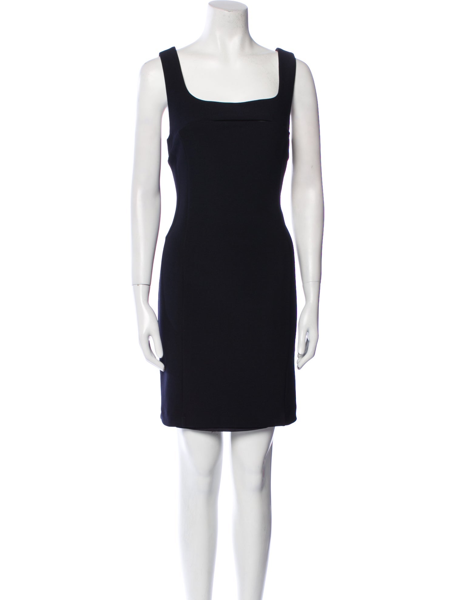 Marcia Square Neckline Mini Dress - Black Dresses, Clothing - WMRCA20172 |  The RealReal