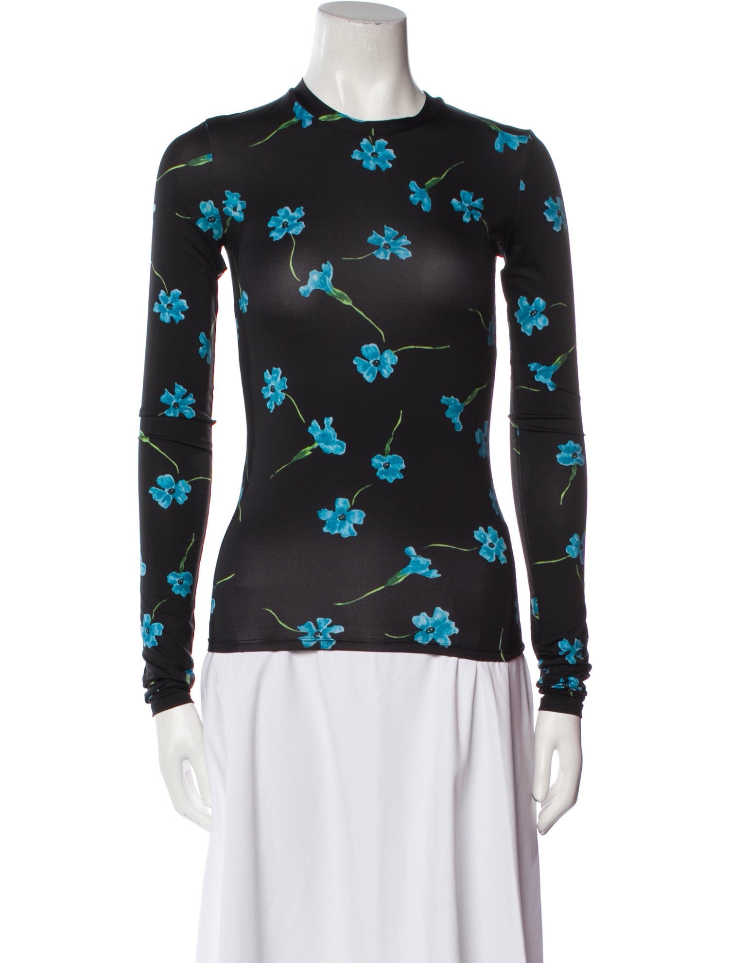 Marcia Floral Print Crew Neck Top