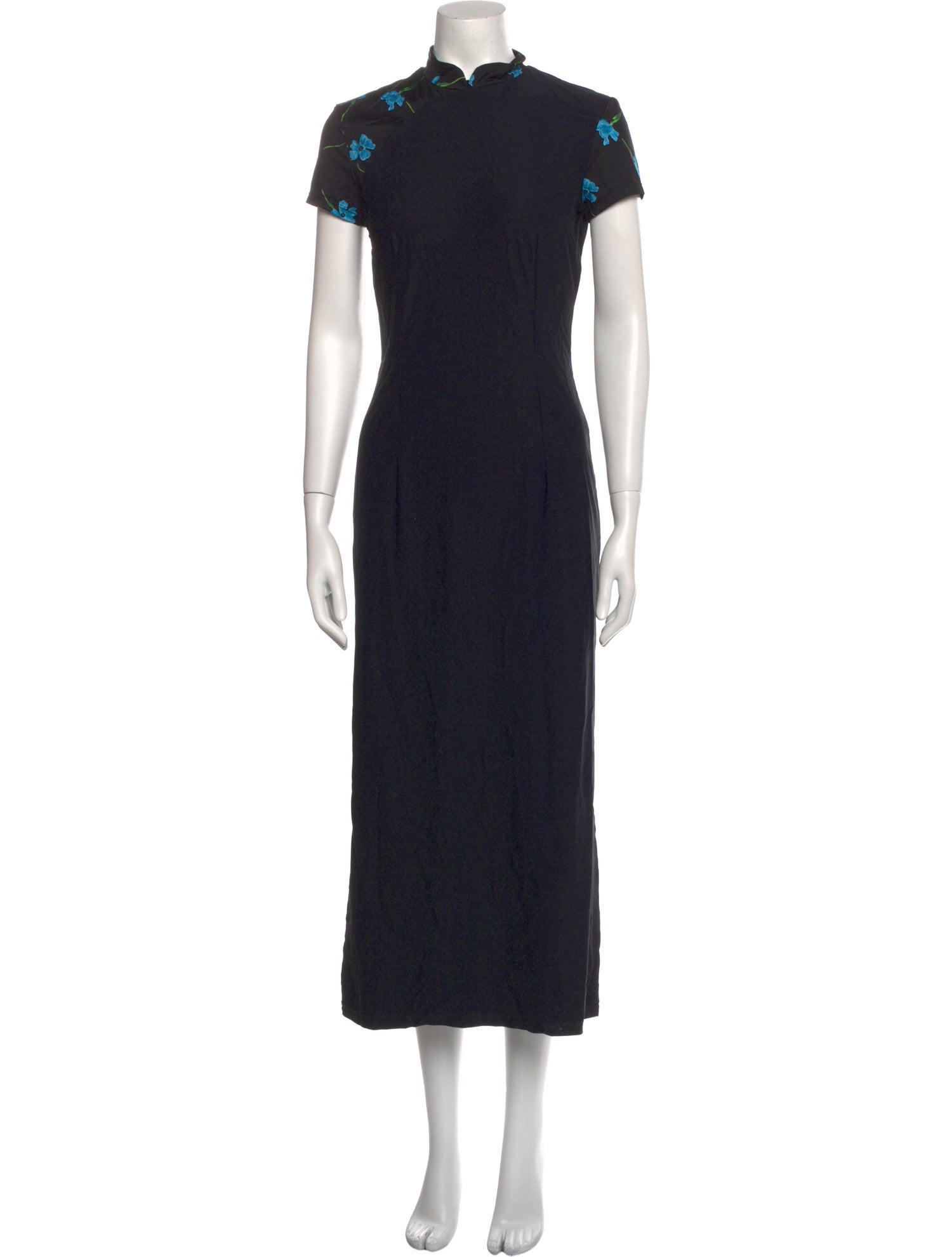 Marcia Mock Neck Long Dress