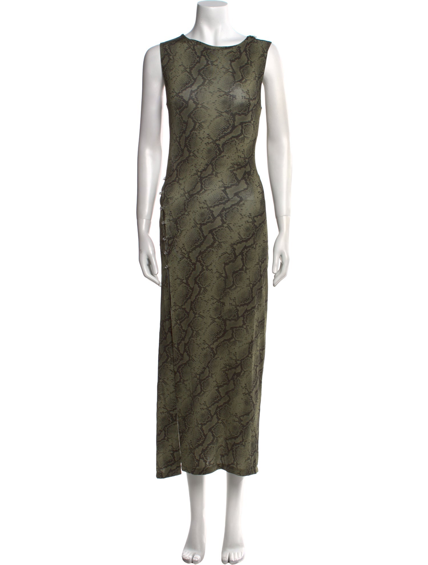 Marcia Animal Print Long Dress