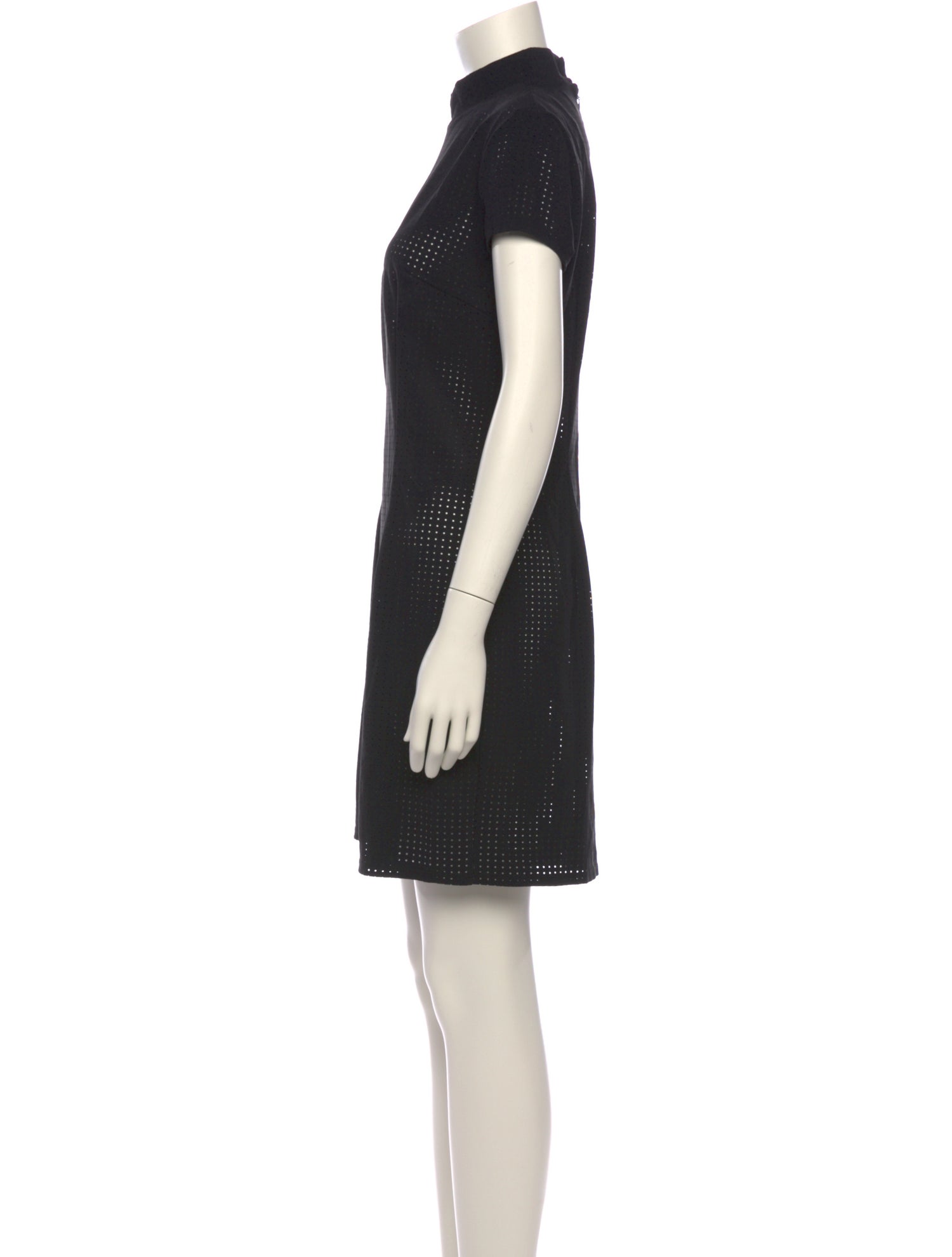 knee length dresses for ladies LA NUIT MINI DRESS in black – Marcia Wear main image 1