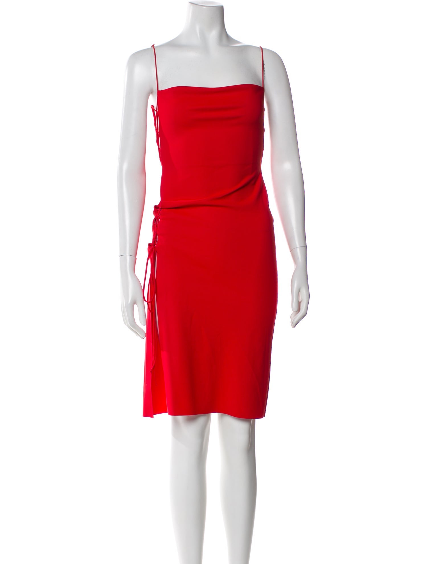 Marcia Square Neckline Knee-Length Dress w/ Tags