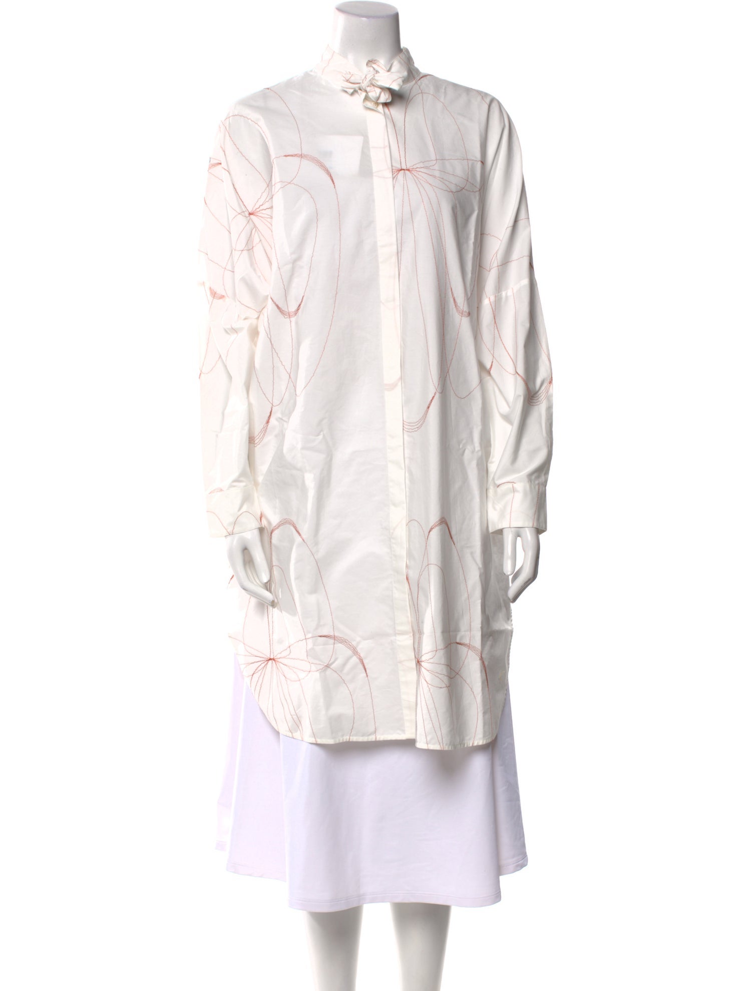 Maria Di Ripabianca Mock Neck Long Sleeve Tunic