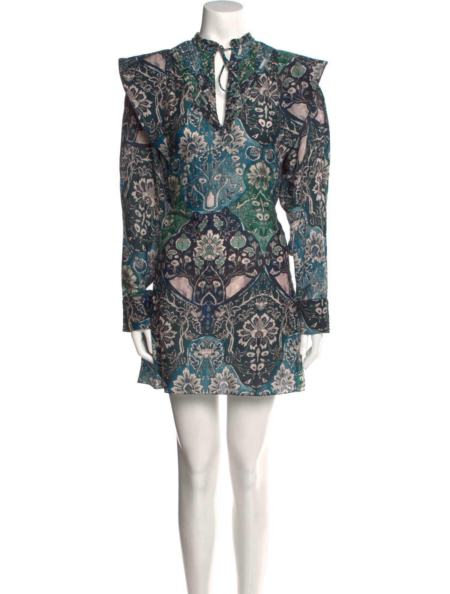 Maria Cher Floral Print Mini Dress w/ Tags