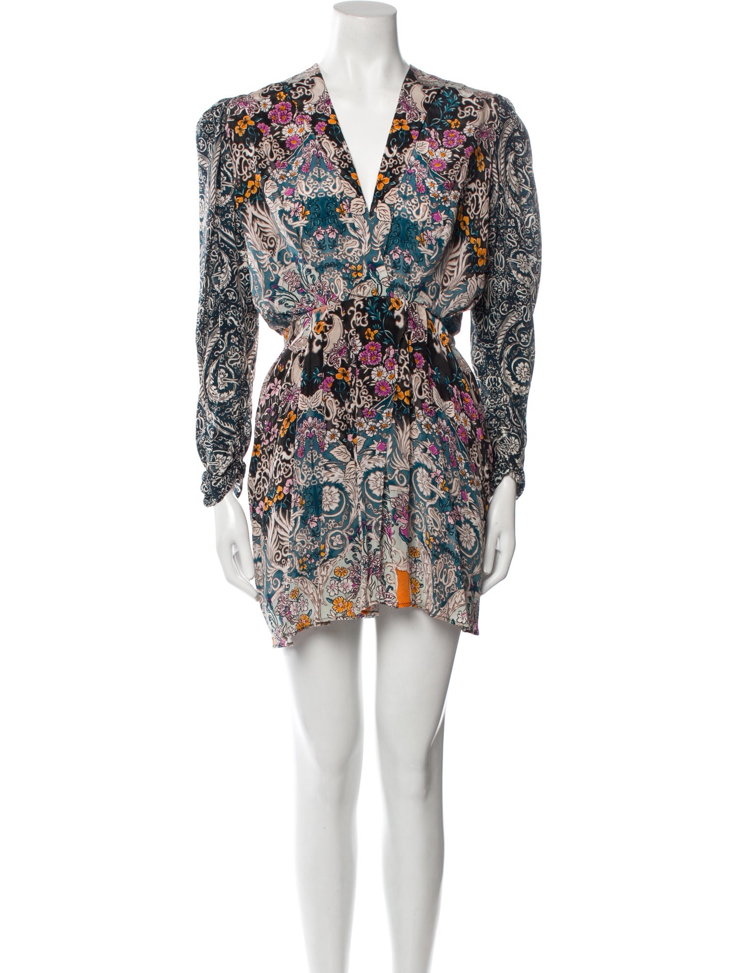 Maria Cher Silk Mini Dress