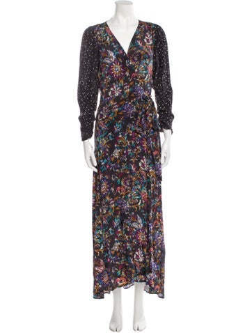 Maria Cher Dresses Floral Print Long Dress XS