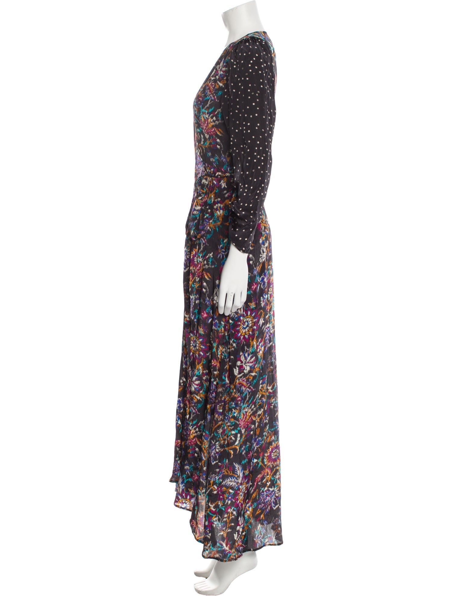 Maria Cher Floral Print Long Dress