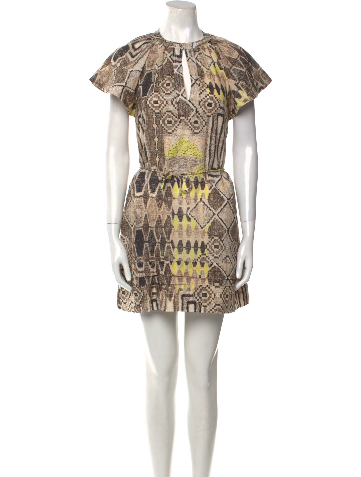 Maria Cher Printed Mini Dress