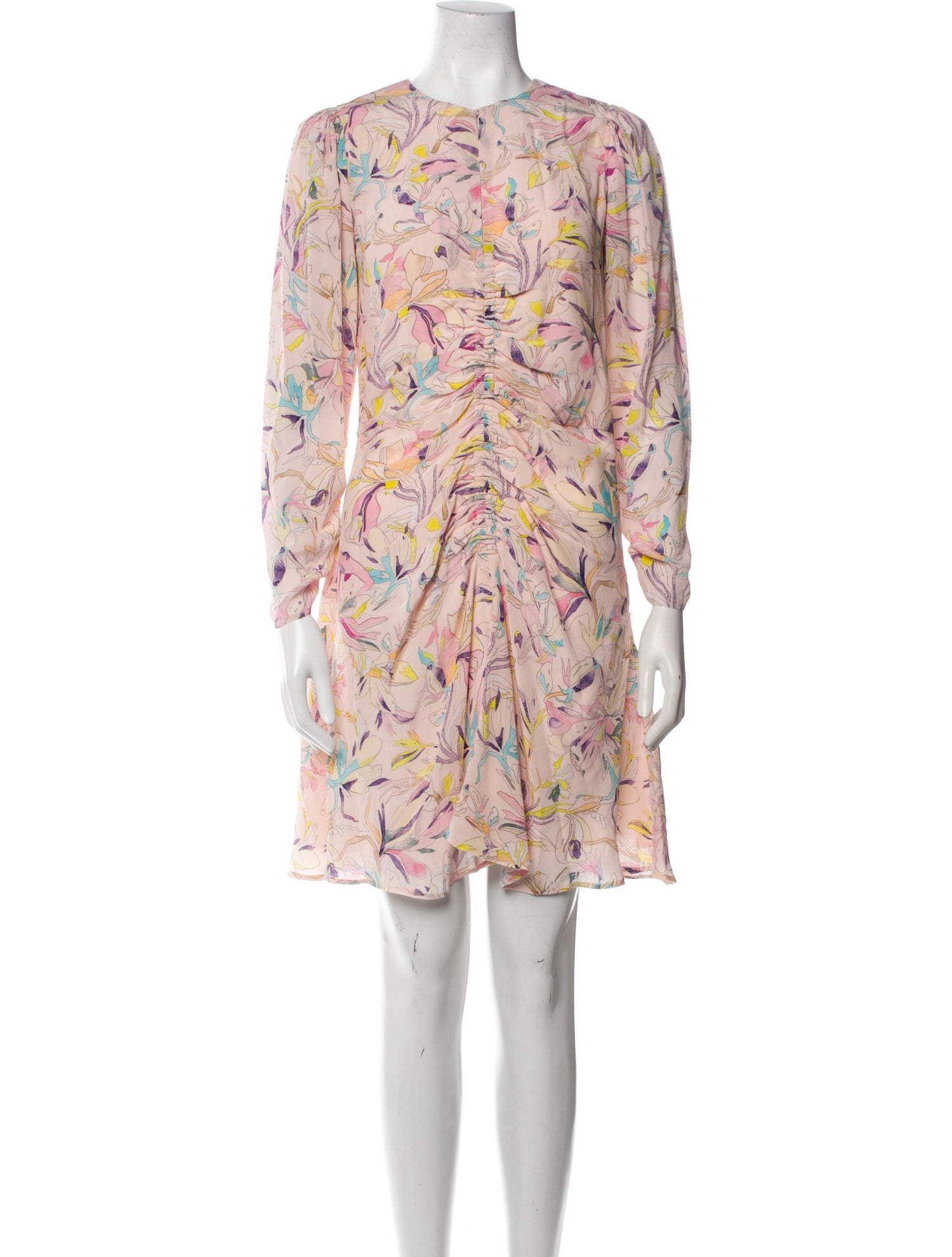 Maria Cher Silk Mini Dress