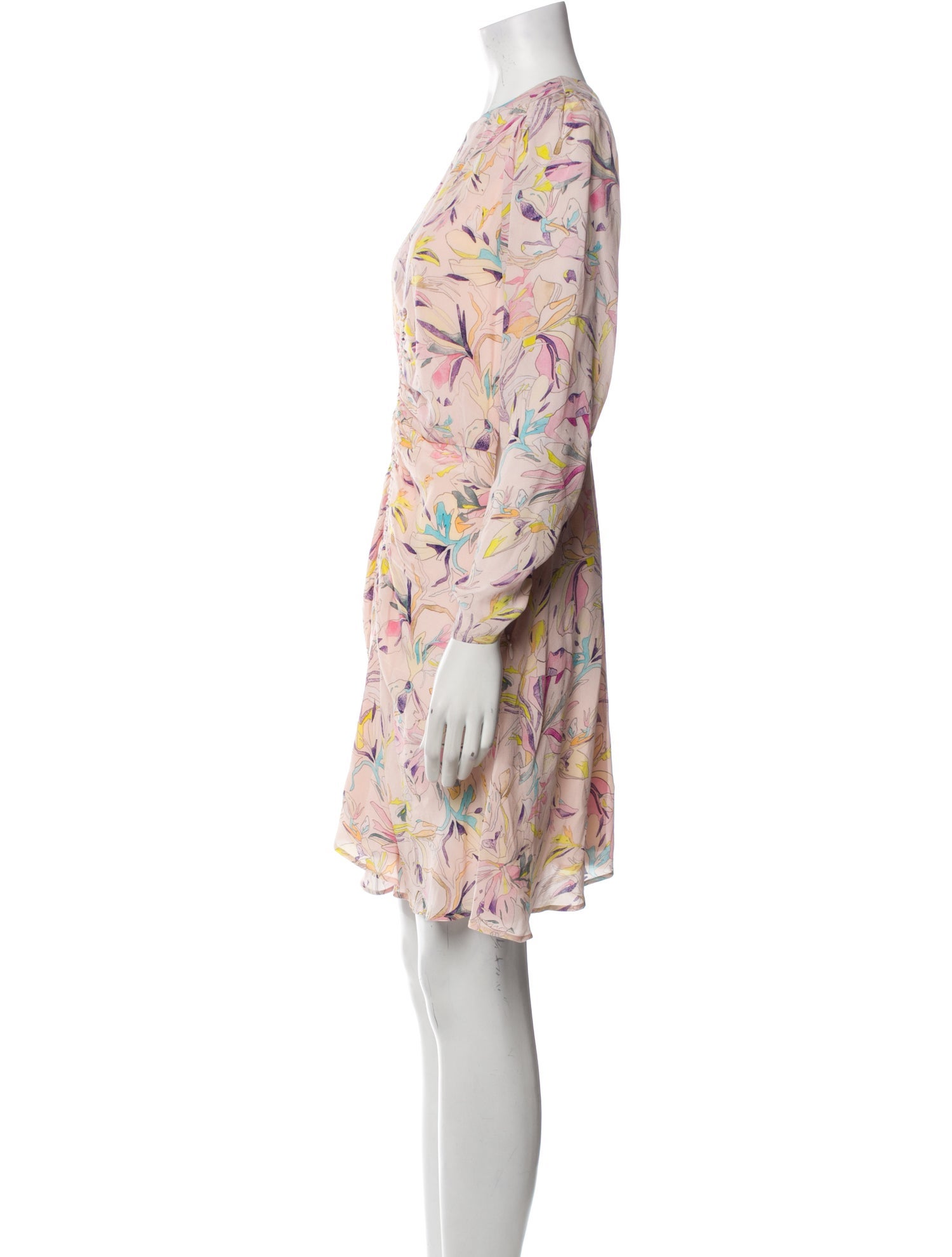 Maria Cher Silk Mini Dress