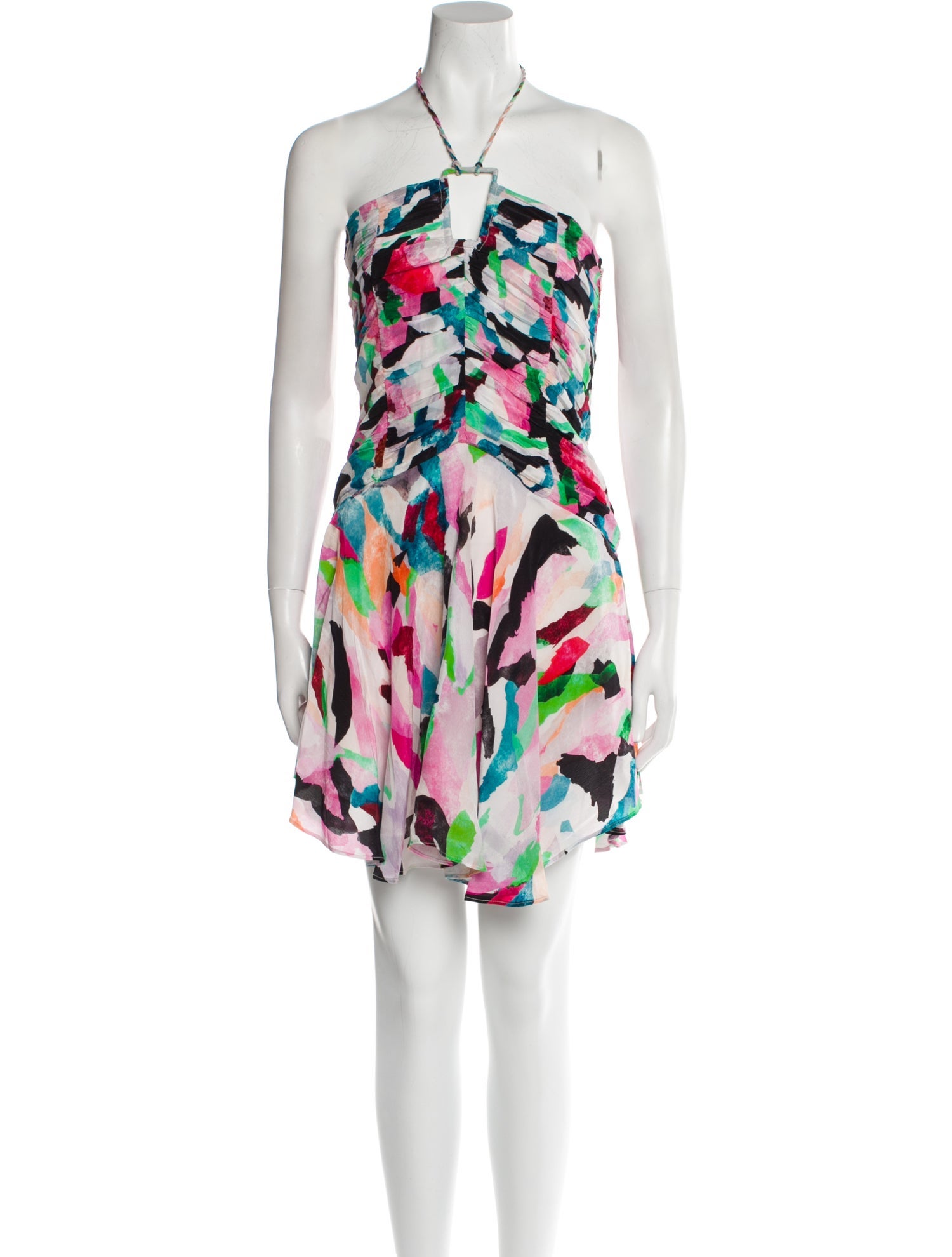 Maria Cher Printed Mini Dress w/ Tags