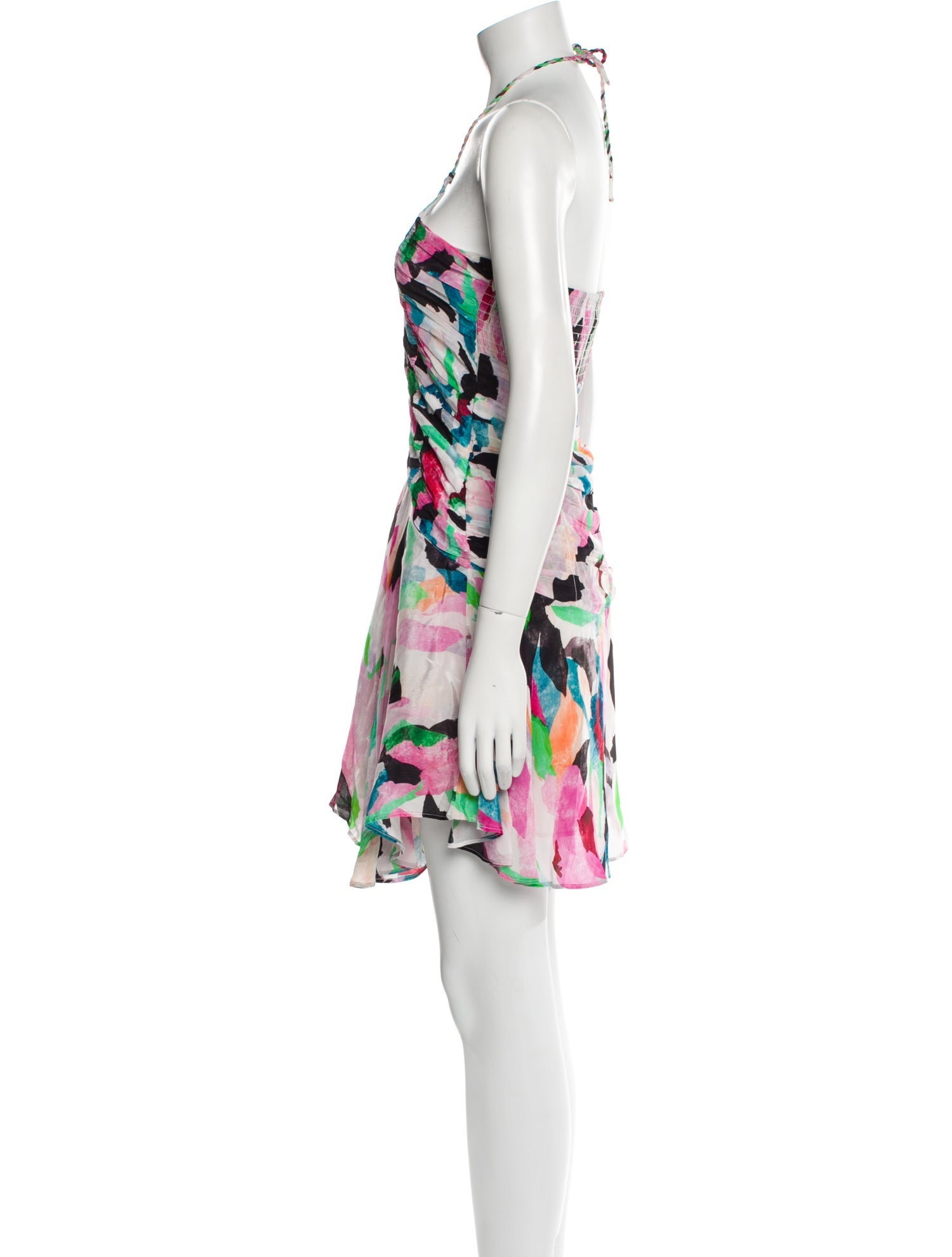 Maria Cher Printed Mini Dress w/ Tags