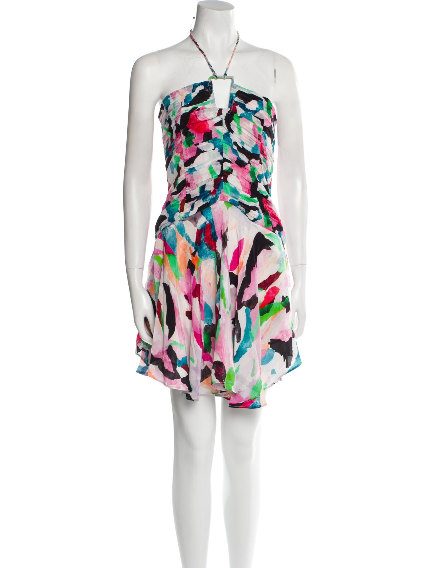 Maria Cher Printed Mini Dress w/ Tags