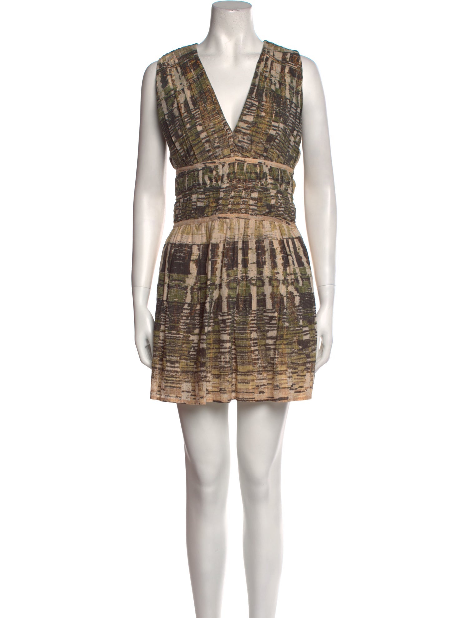 Maria Cher Printed Mini Dress