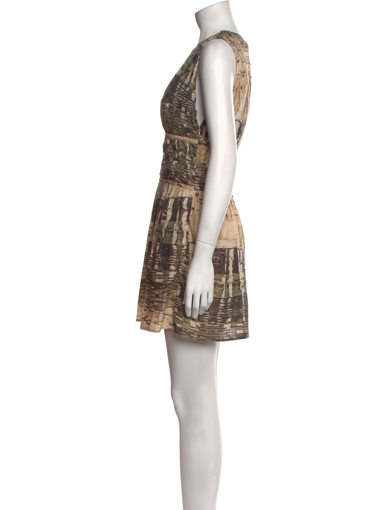 Maria Cher Printed Mini Dress