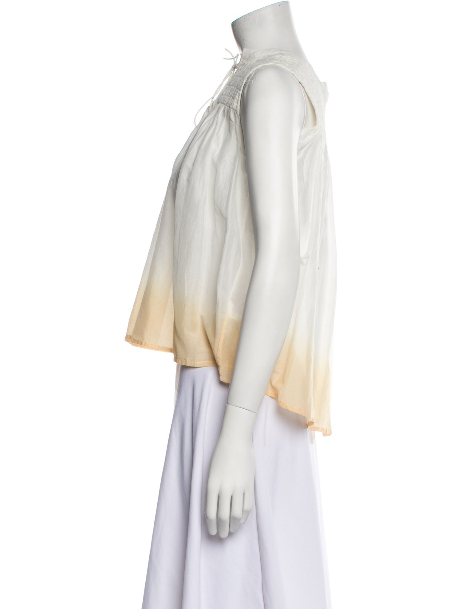 Maria Cher V-Neck Sleeveless Blouse