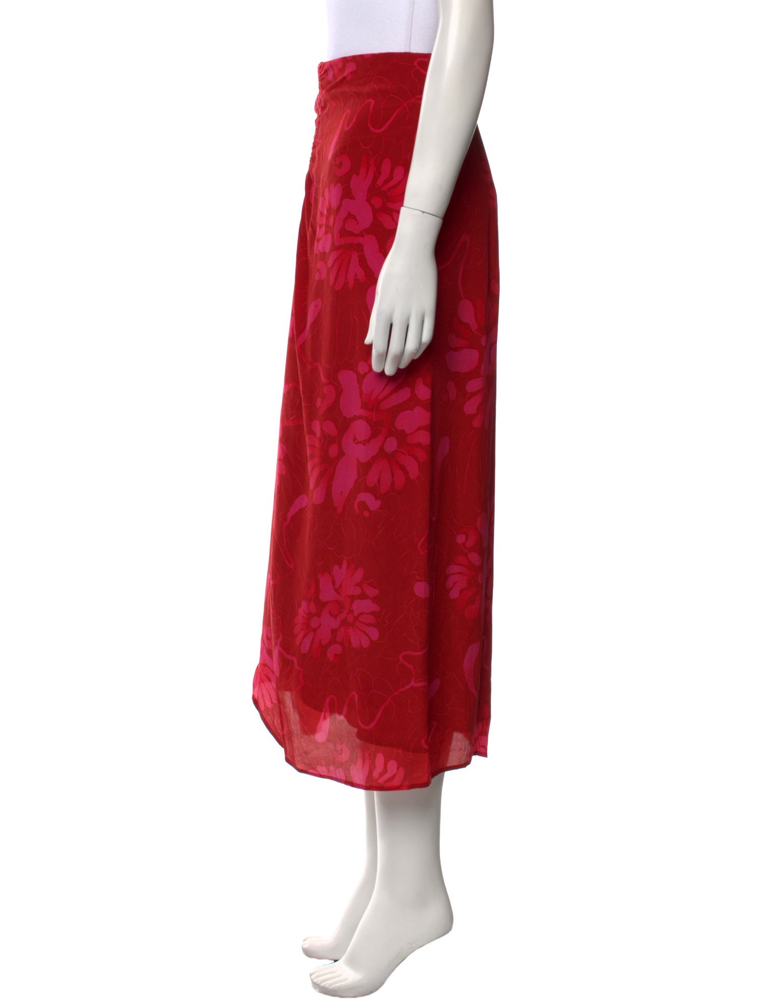 Maria Cher Silk Midi Length Skirt w/ Tags