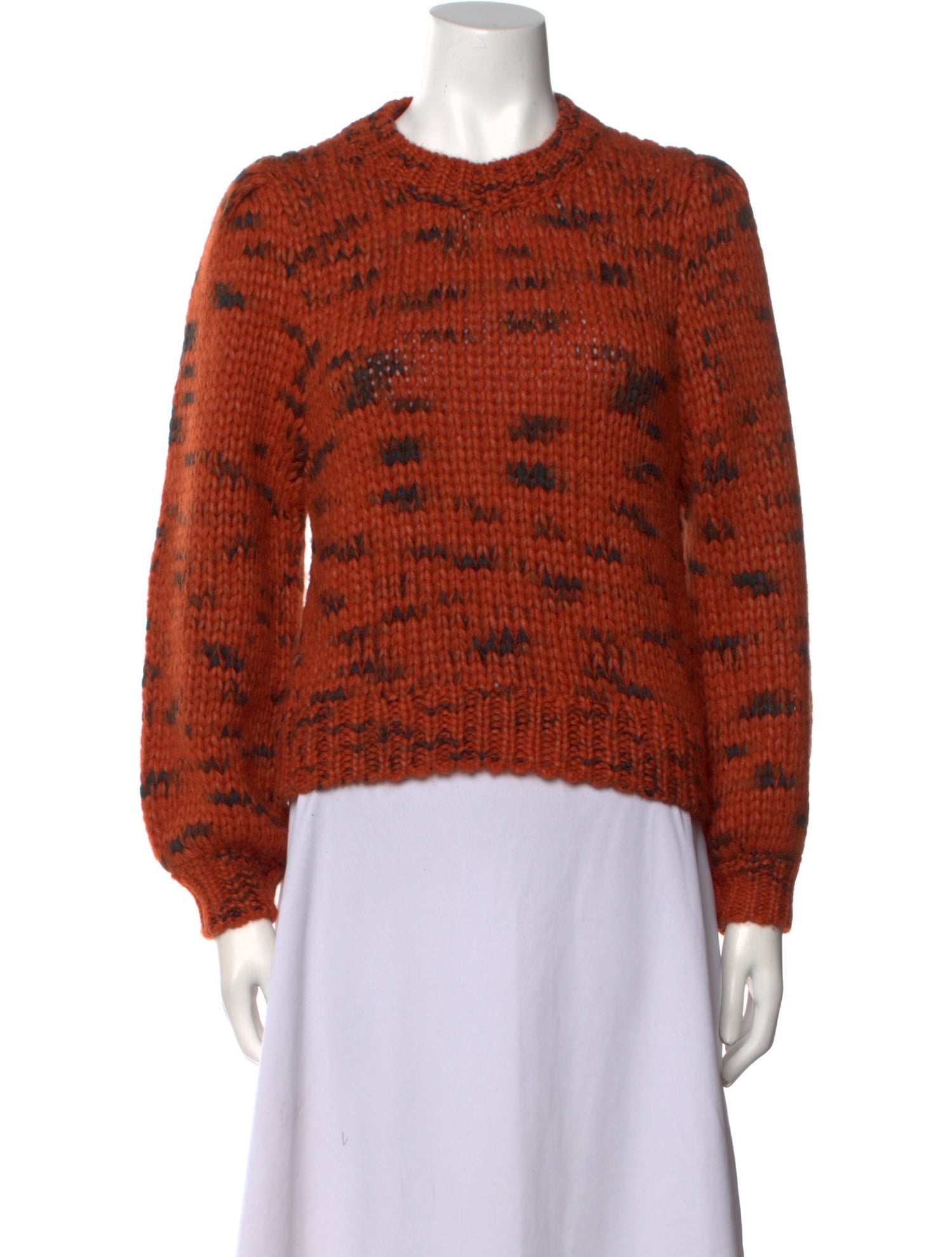 Maria Cher Baby Alpaca Printed Sweater w/ Tags