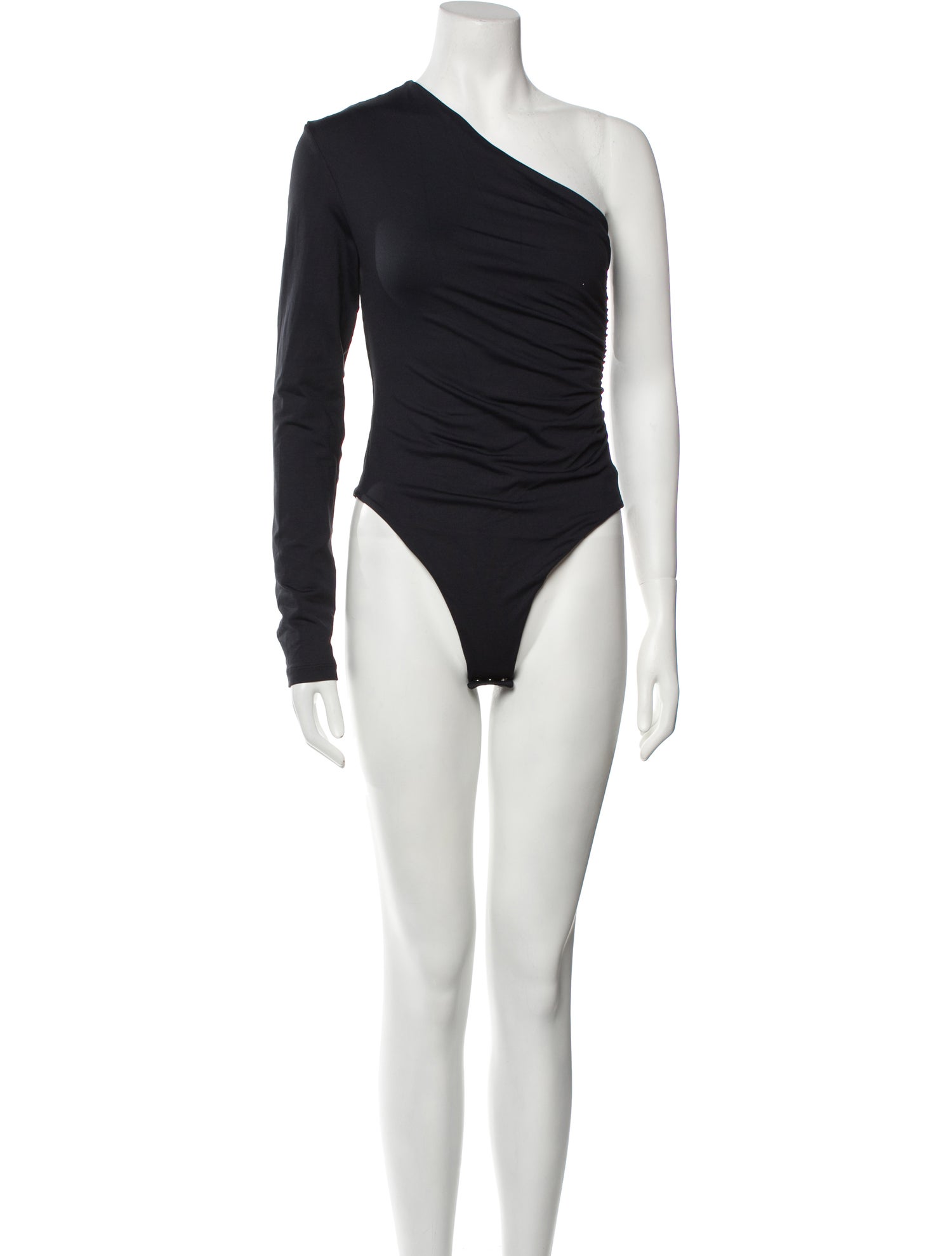 Maria Cher One-Shoulder Long Sleeve Bodysuit