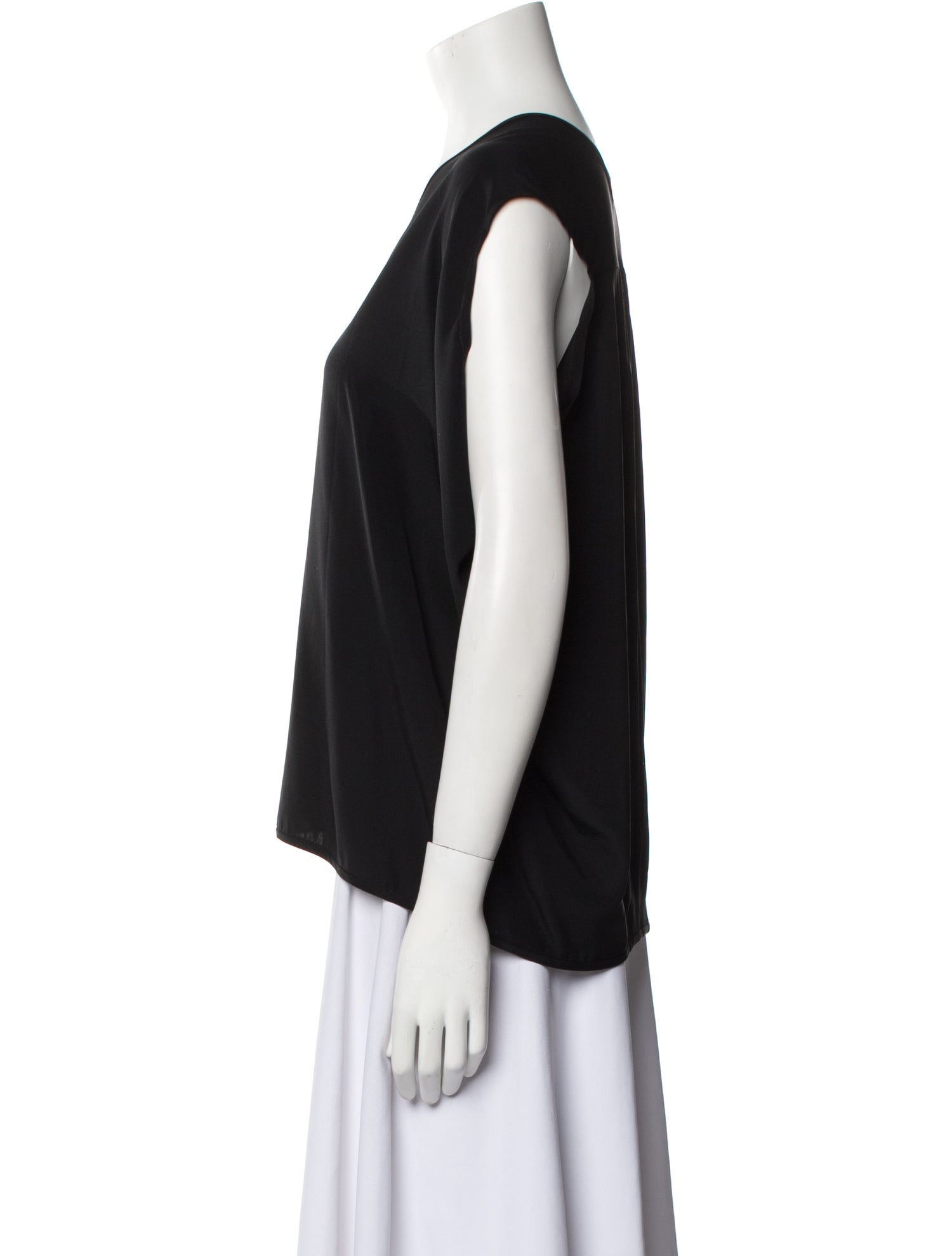 Maria Cher Silk V-Neck Blouse