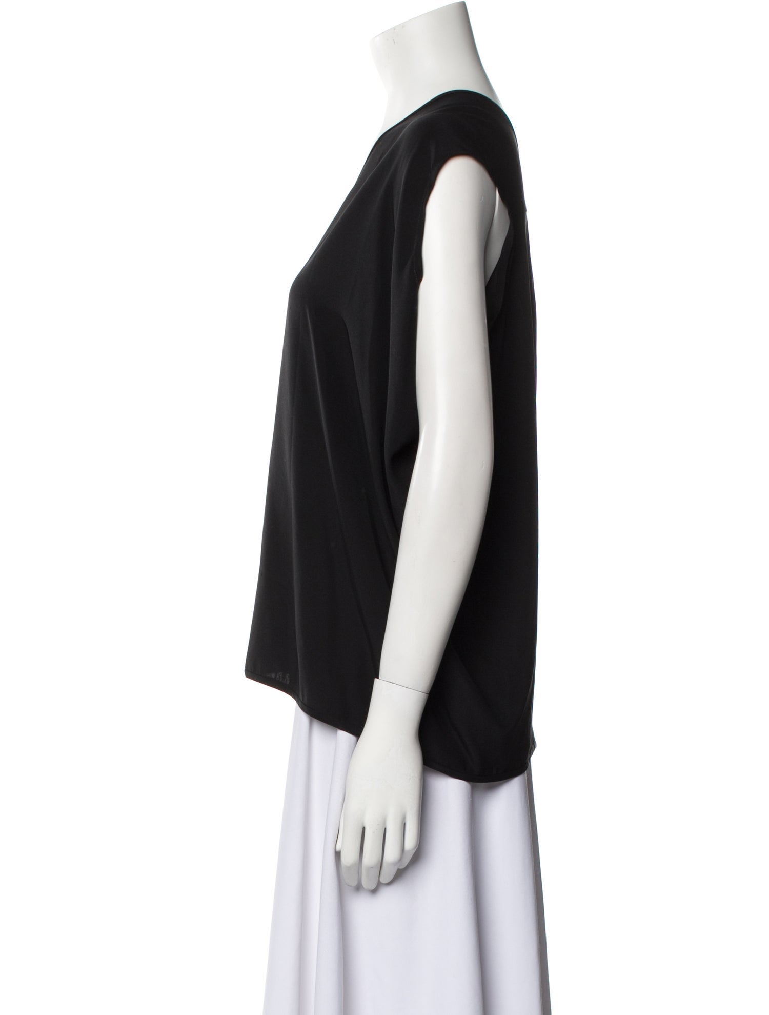 Maria Cher Silk V-Neck Blouse