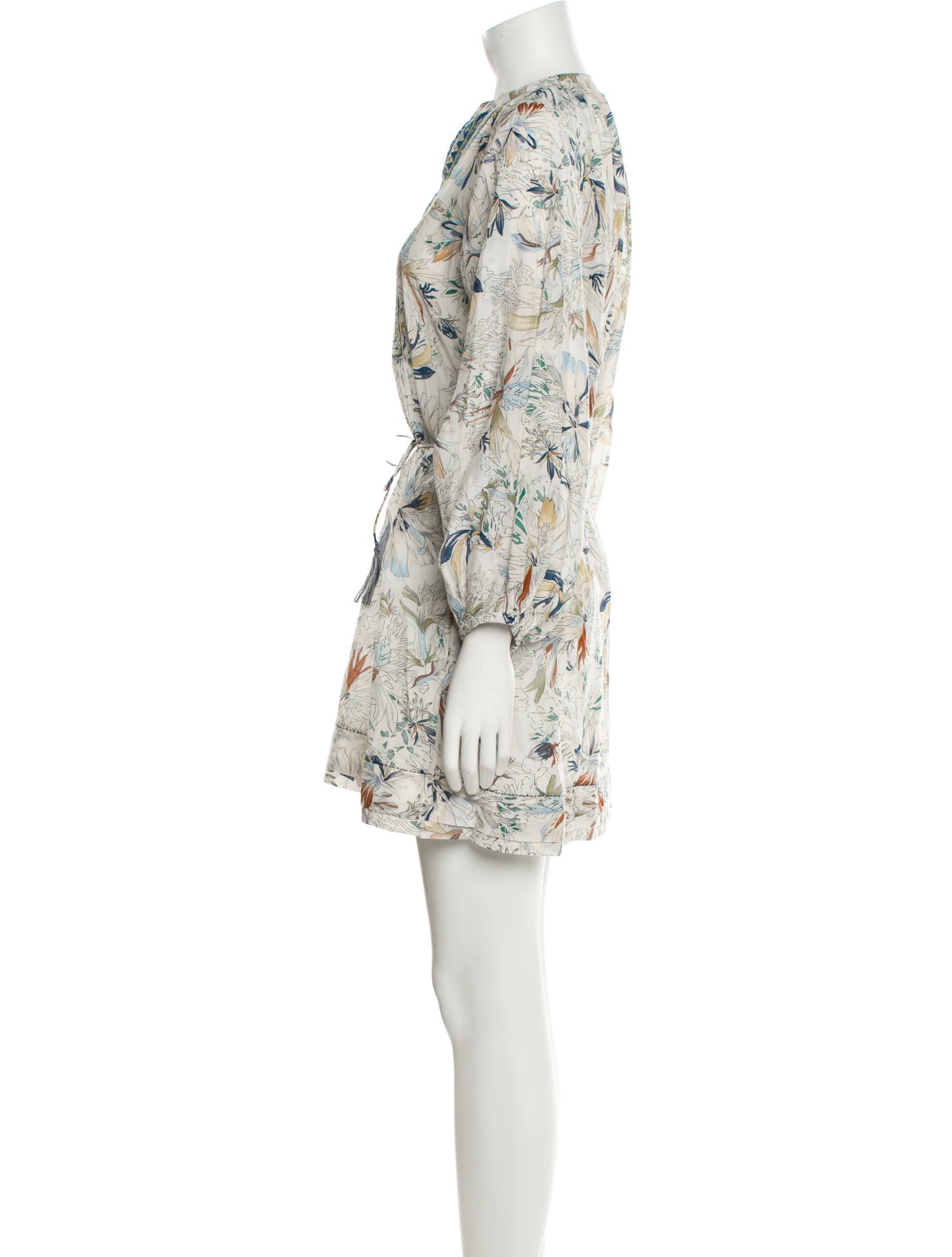 Maria Cher Floral Print Mini Dress