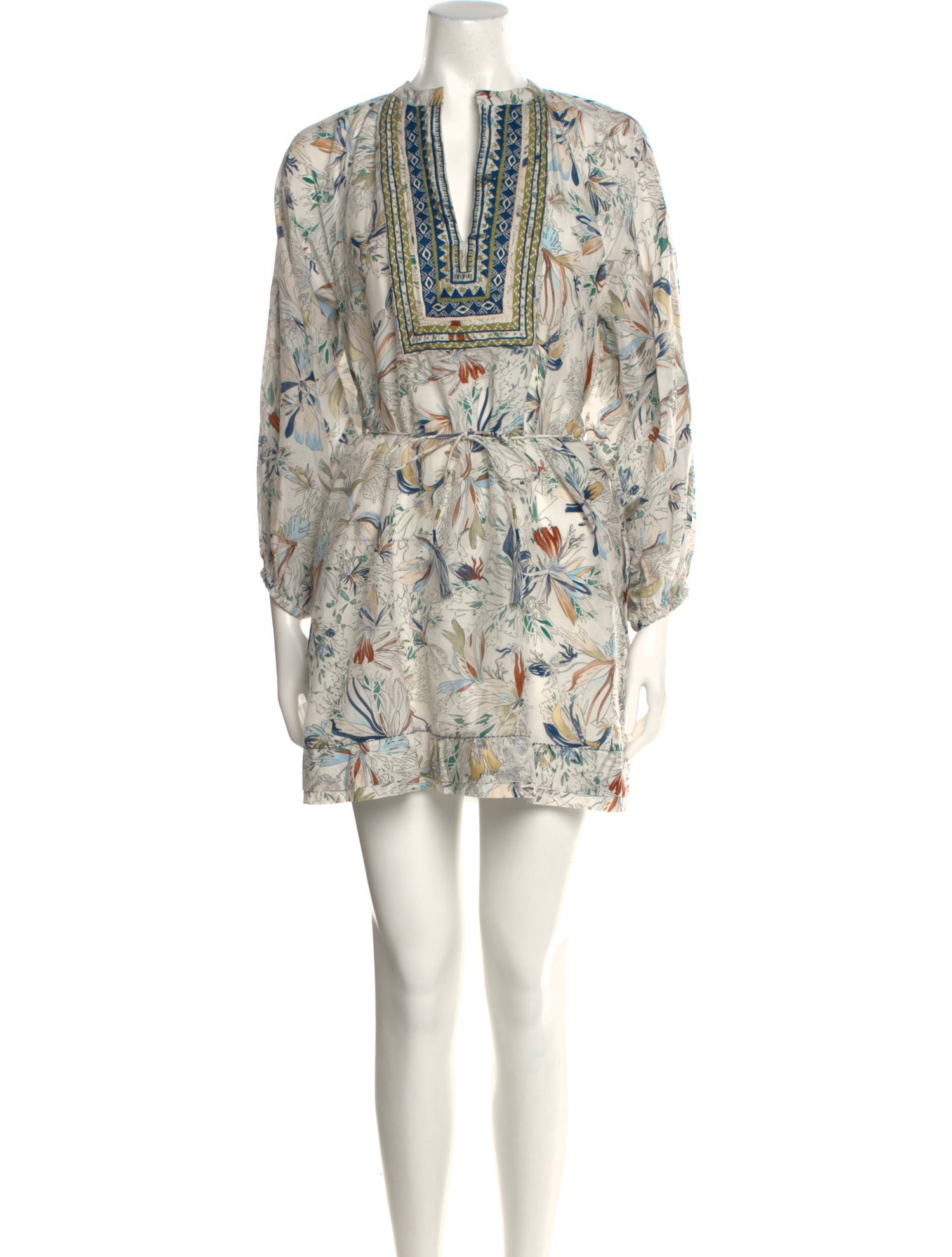 Maria Cher Printed Mini Dress w/ Tags