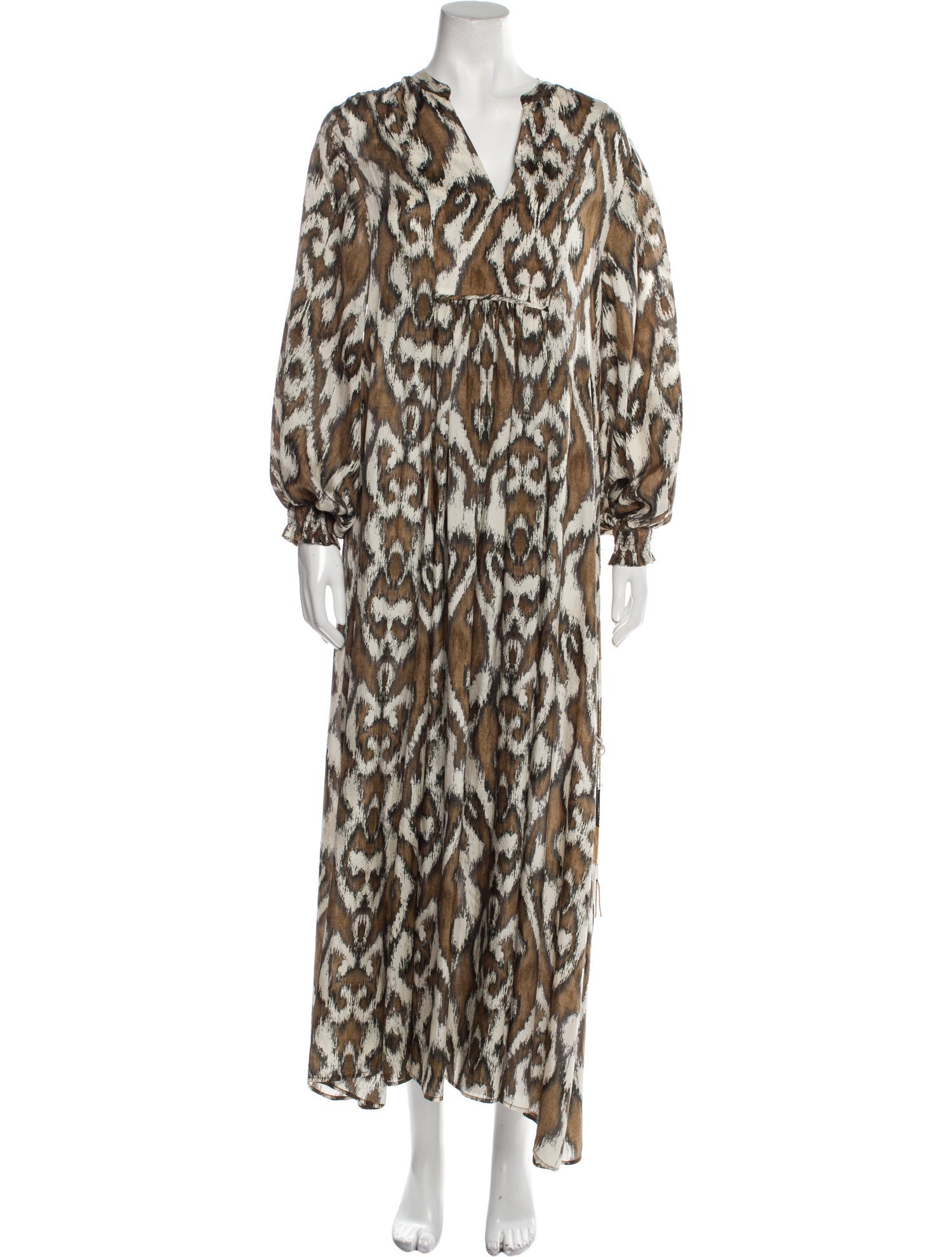 Maria Cher Animal Print Long Dress