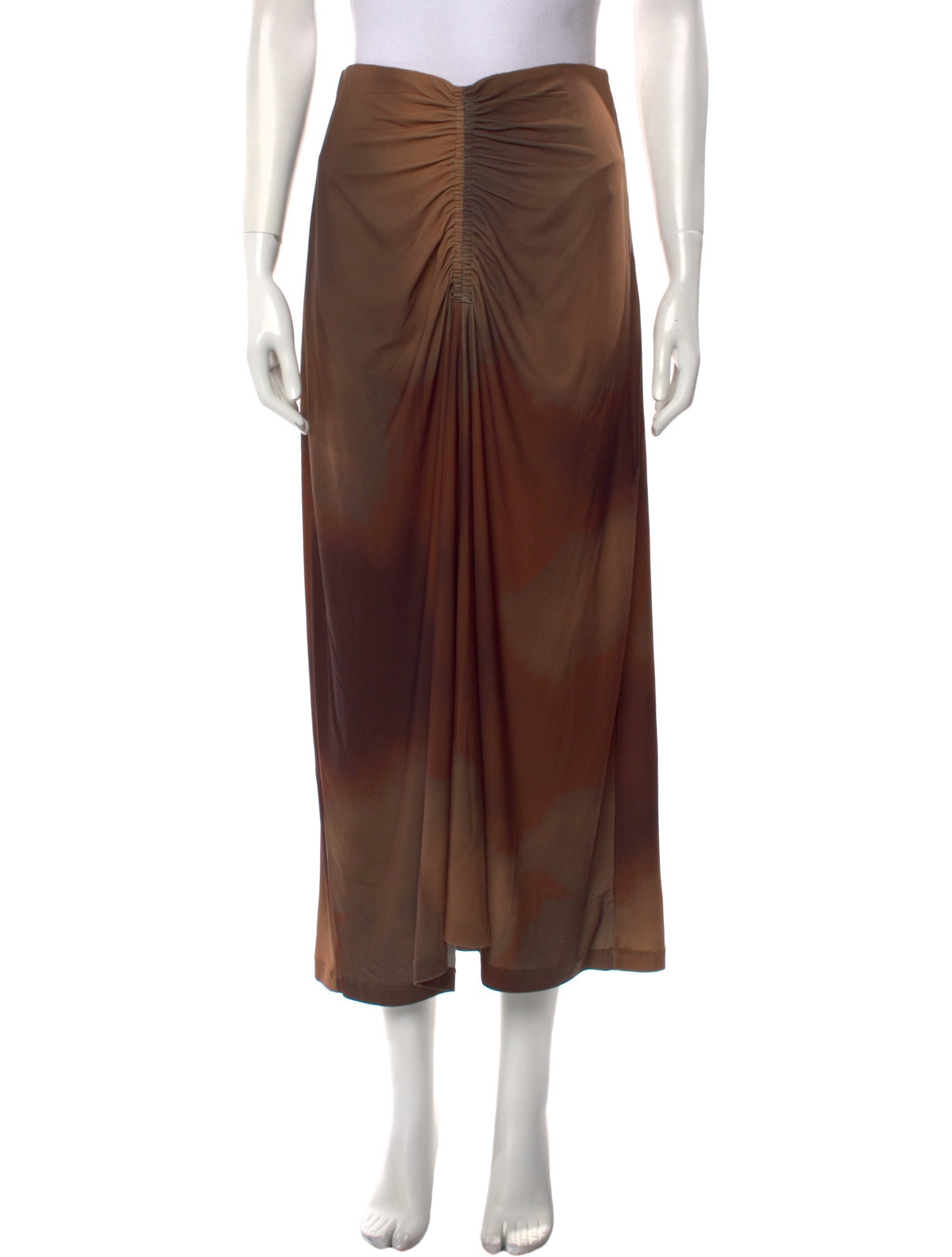 Maria Cher Ruffle Embellishment Midi Length Skirt