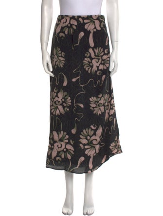 Maria Cher Floral Print Midi Length Skirt