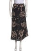 Maria Cher Floral Print Midi Length Skirt