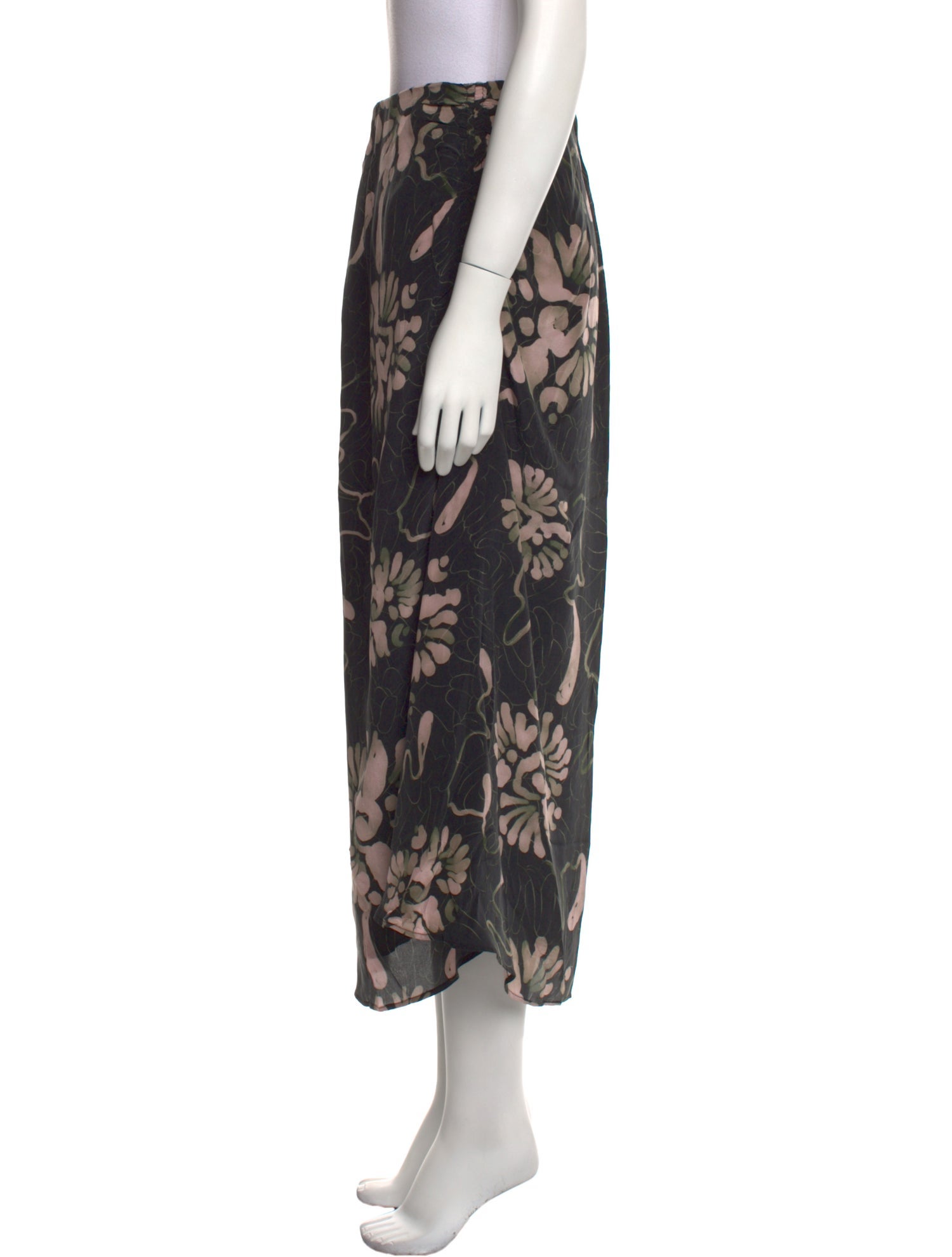 Maria Cher Floral Print Midi Length Skirt