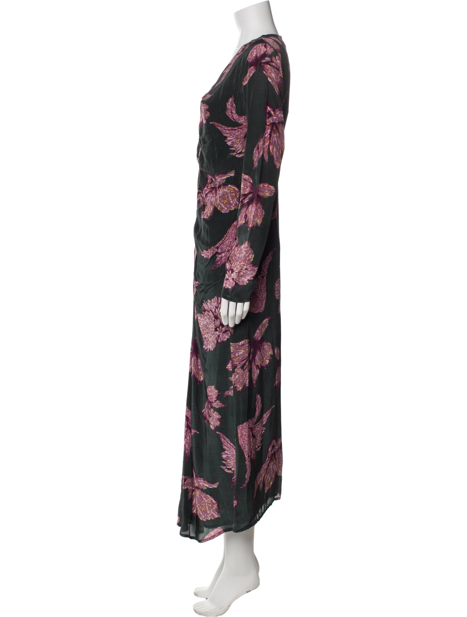 Maria Cher Floral Print Long Dress