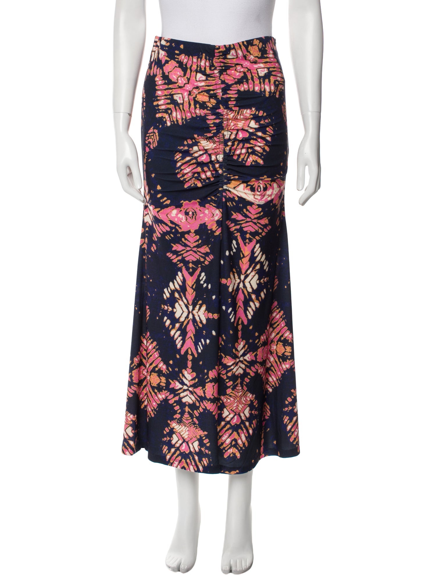 Maria Cher Floral Print Midi Length Skirt