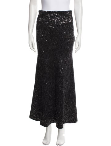 Maria Cher Skirts Sequin Embellishments Midi Length Skirt XS