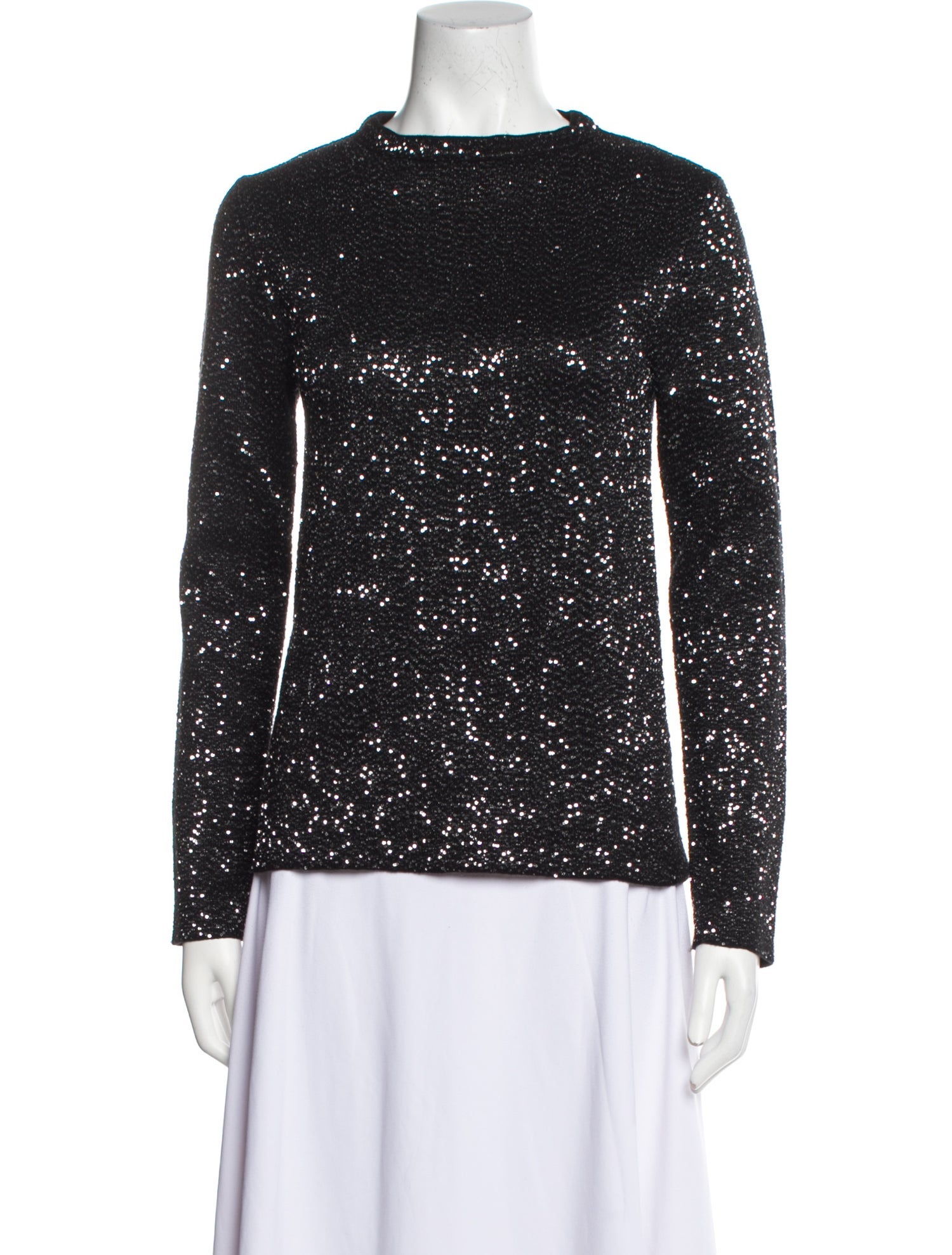 Maria Cher Crew Neck Long Sleeve Sweatshirt