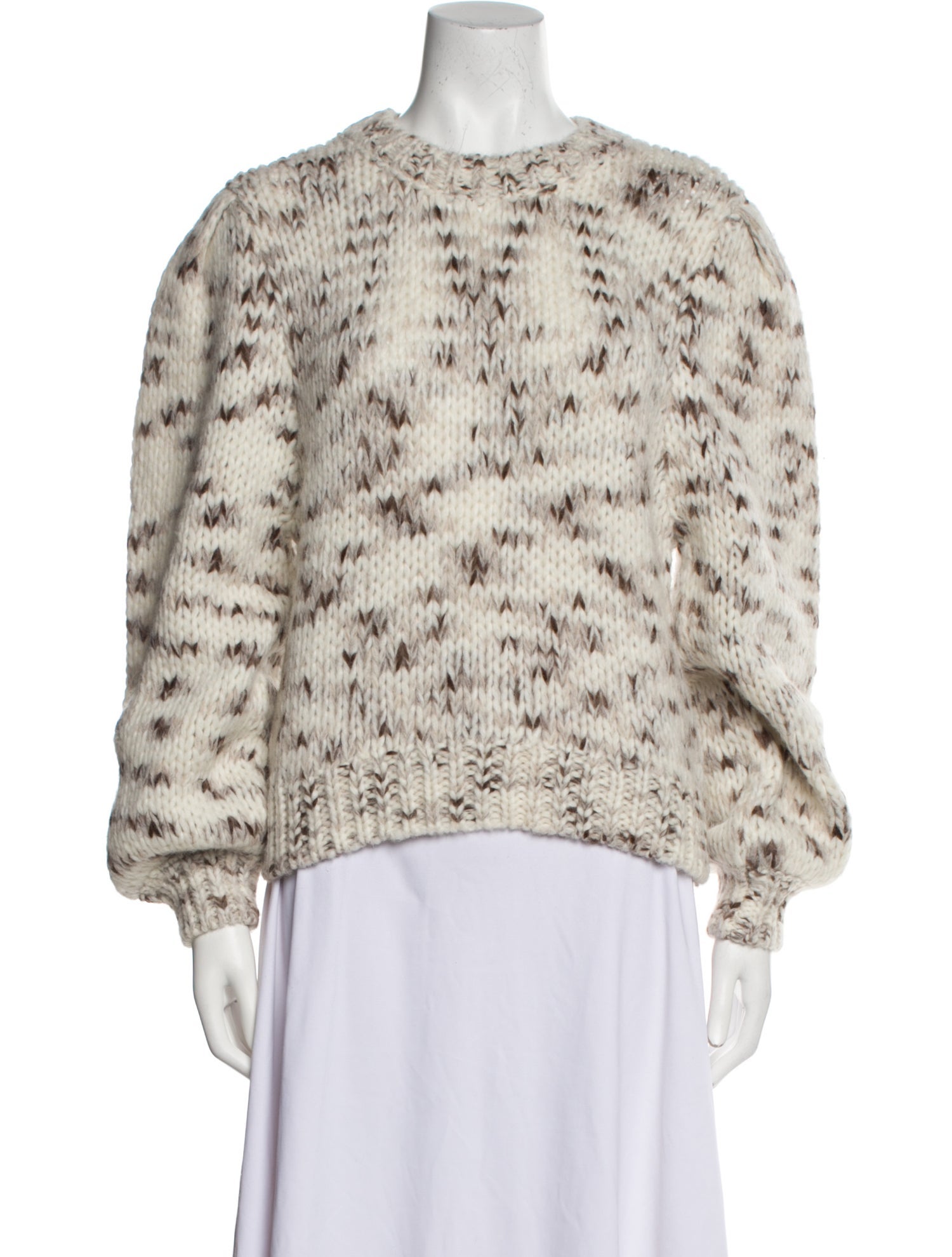 Maria Cher Baby Alpaca Printed Sweater