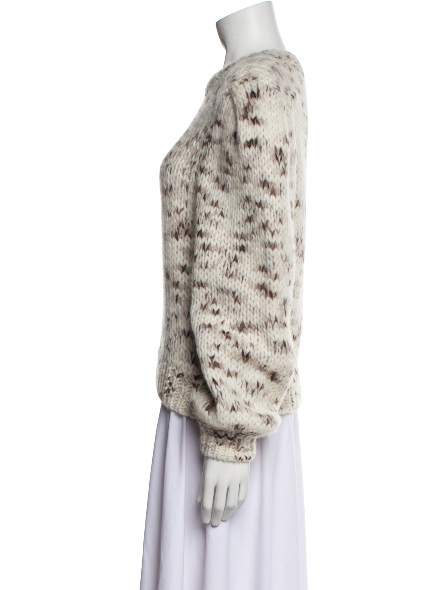 Maria Cher Baby Alpaca Printed Sweater